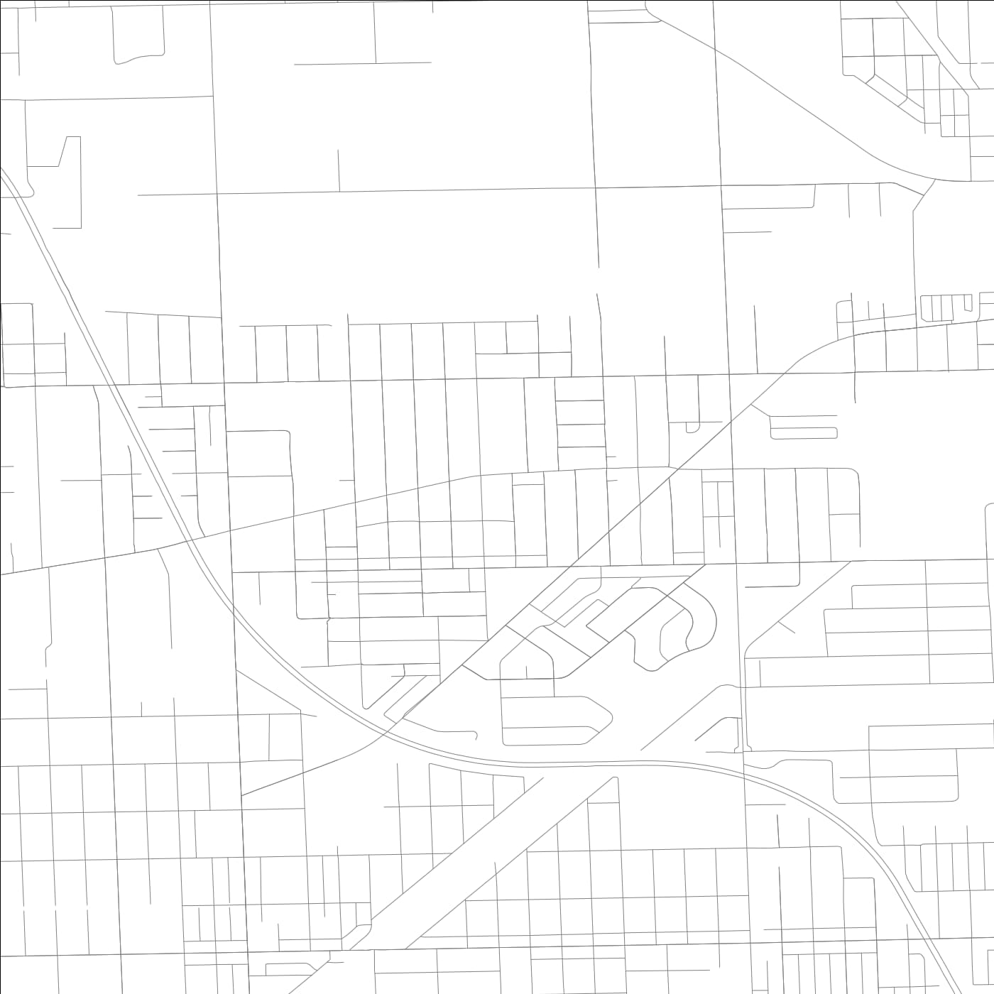 ROAD MAP OF ROBBINS, ILLINOIS BY MAPBAKES