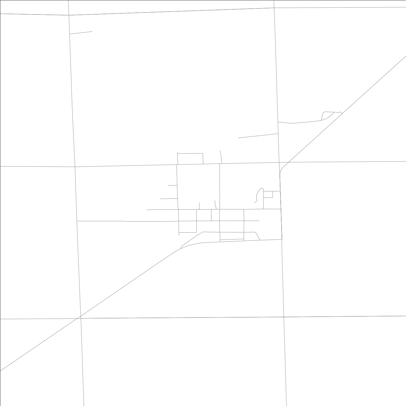 ROAD MAP OF ROBERTS, ILLINOIS BY MAPBAKES