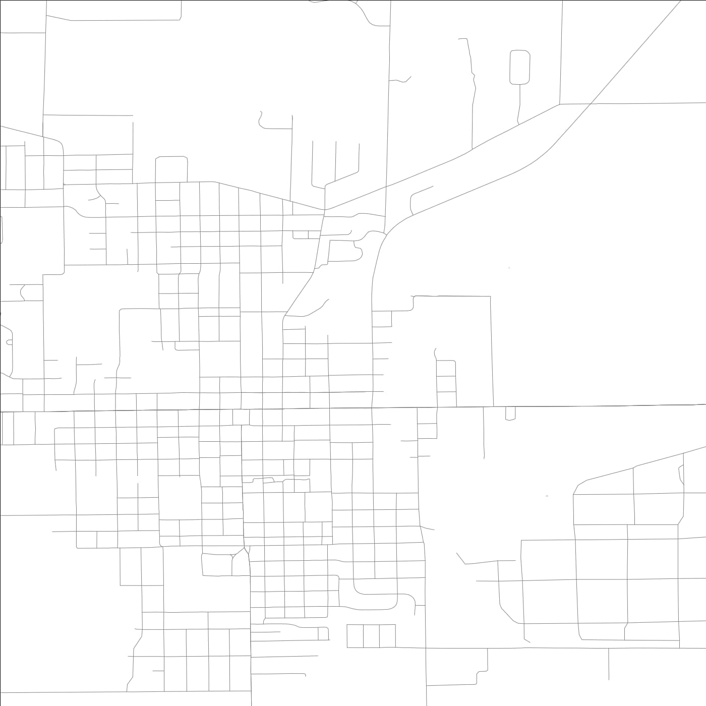 ROAD MAP OF ROBINSON, ILLINOIS BY MAPBAKES