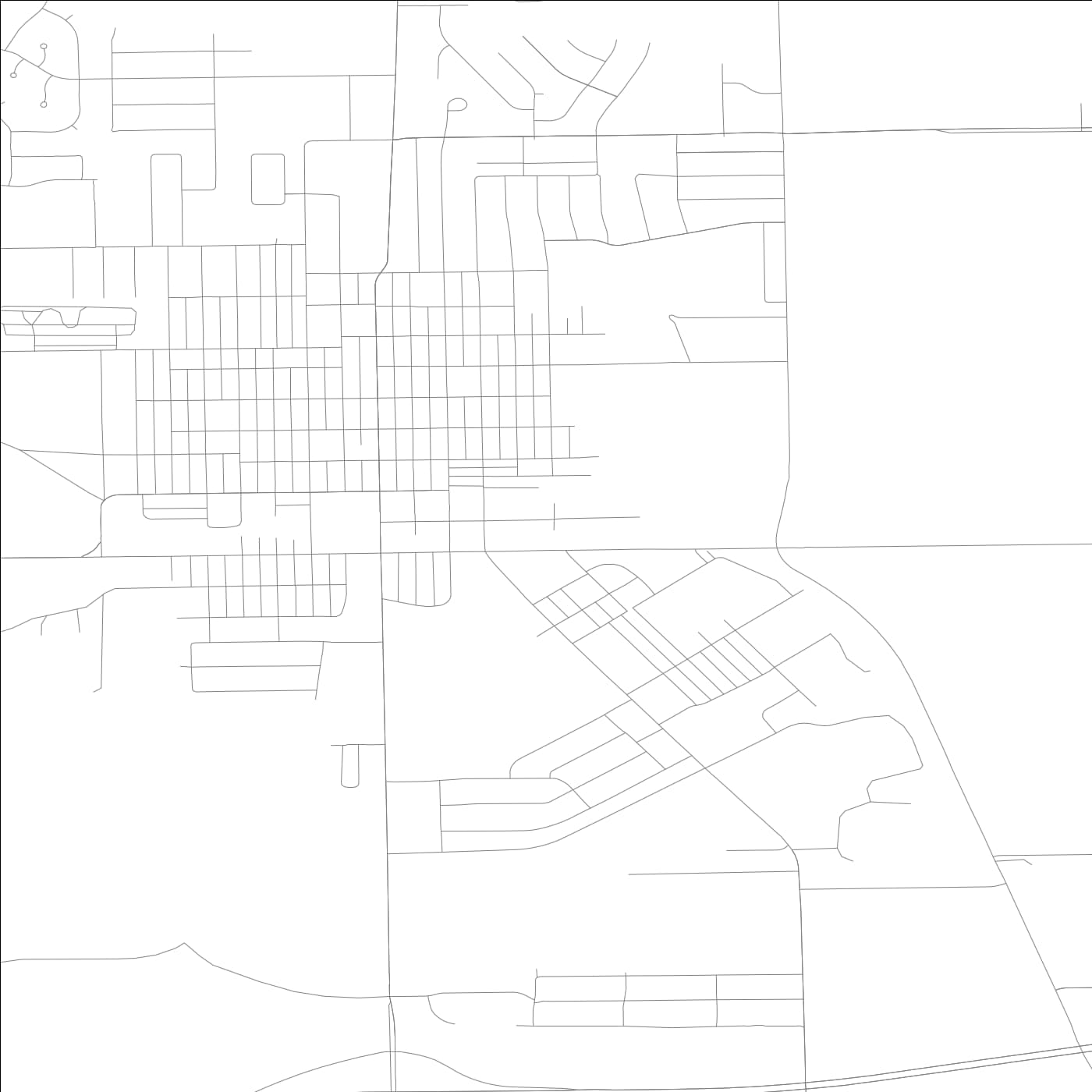 ROAD MAP OF ROCHELLE, ILLINOIS BY MAPBAKES
