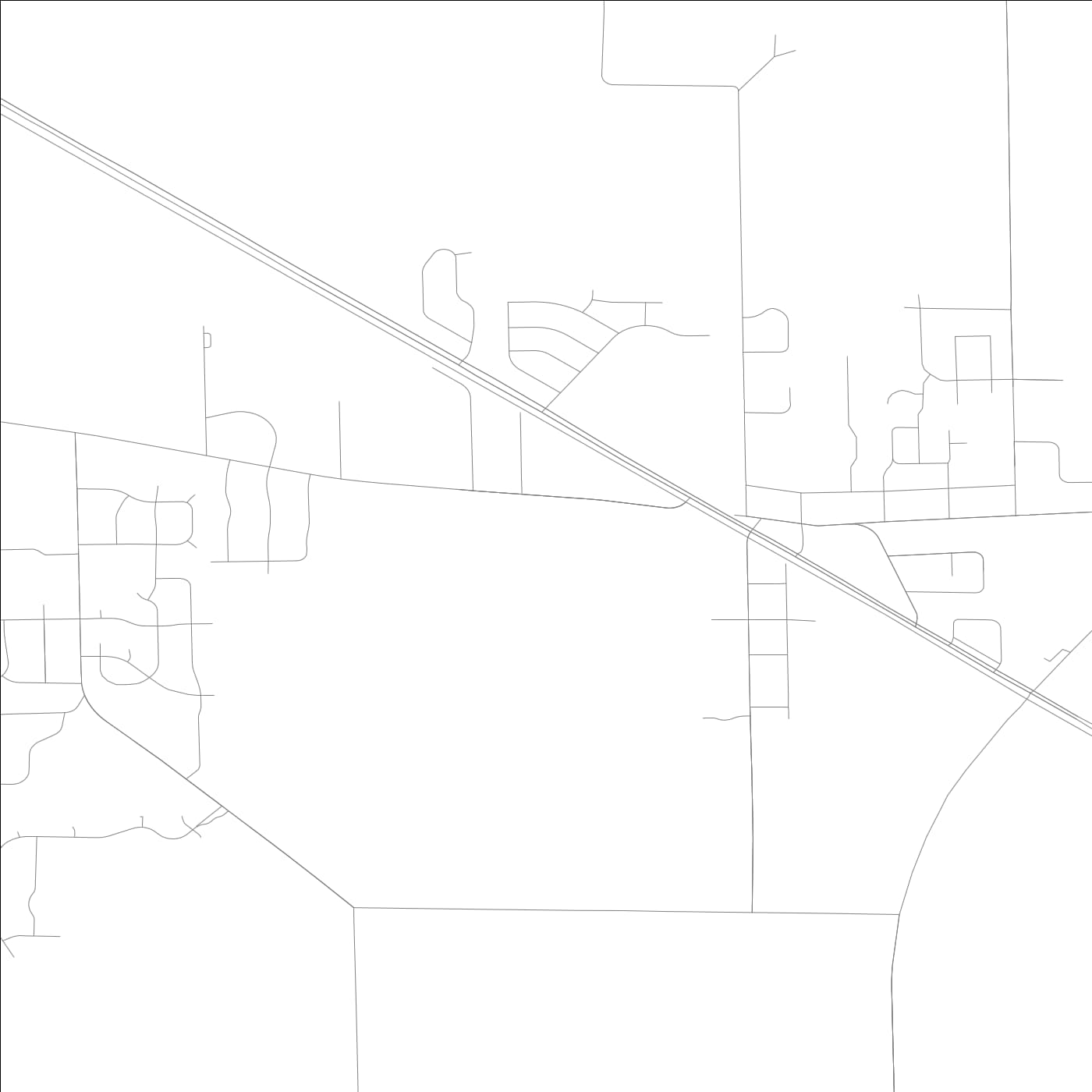 ROAD MAP OF ROCHESTER, ILLINOIS BY MAPBAKES