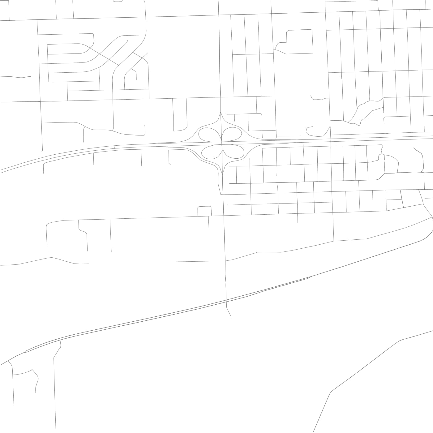ROAD MAP OF ROCKDALE, ILLINOIS BY MAPBAKES
