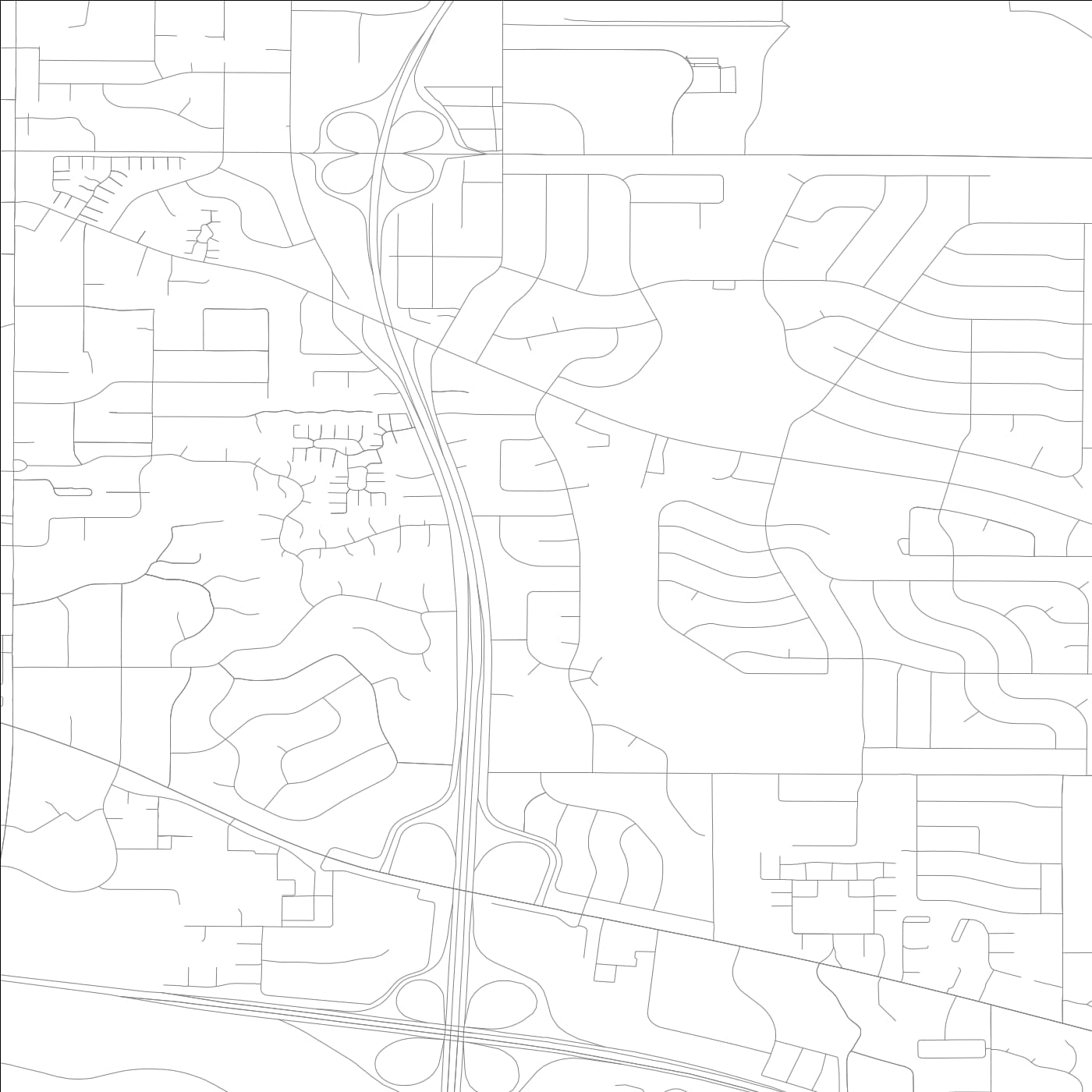 ROAD MAP OF ROLLING MEADOWS, ILLINOIS BY MAPBAKES