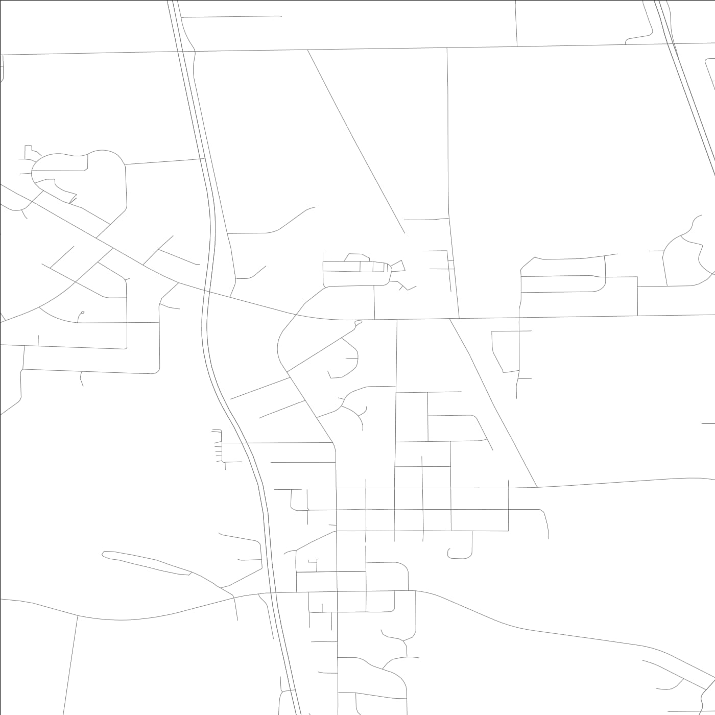 ROAD MAP OF ROSCOE, ILLINOIS BY MAPBAKES
