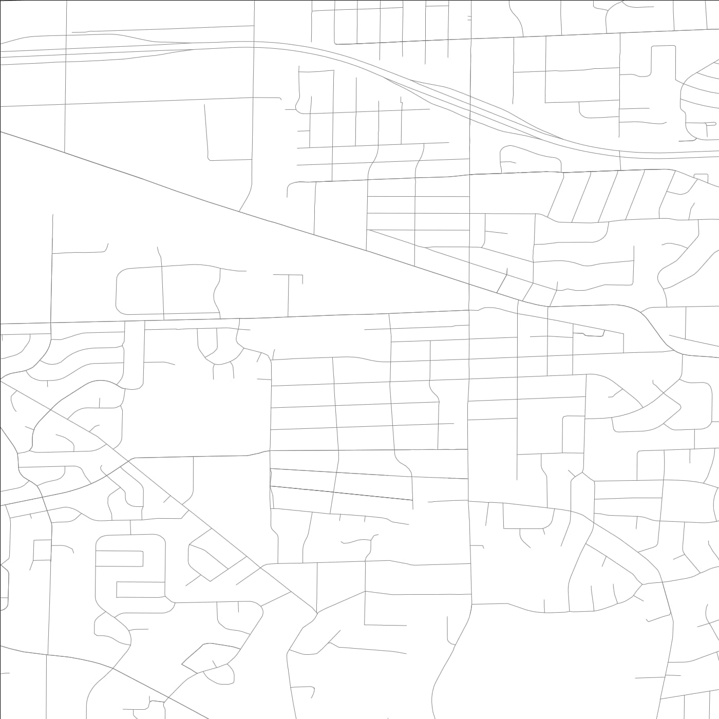 ROAD MAP OF ROSELLE, ILLINOIS BY MAPBAKES