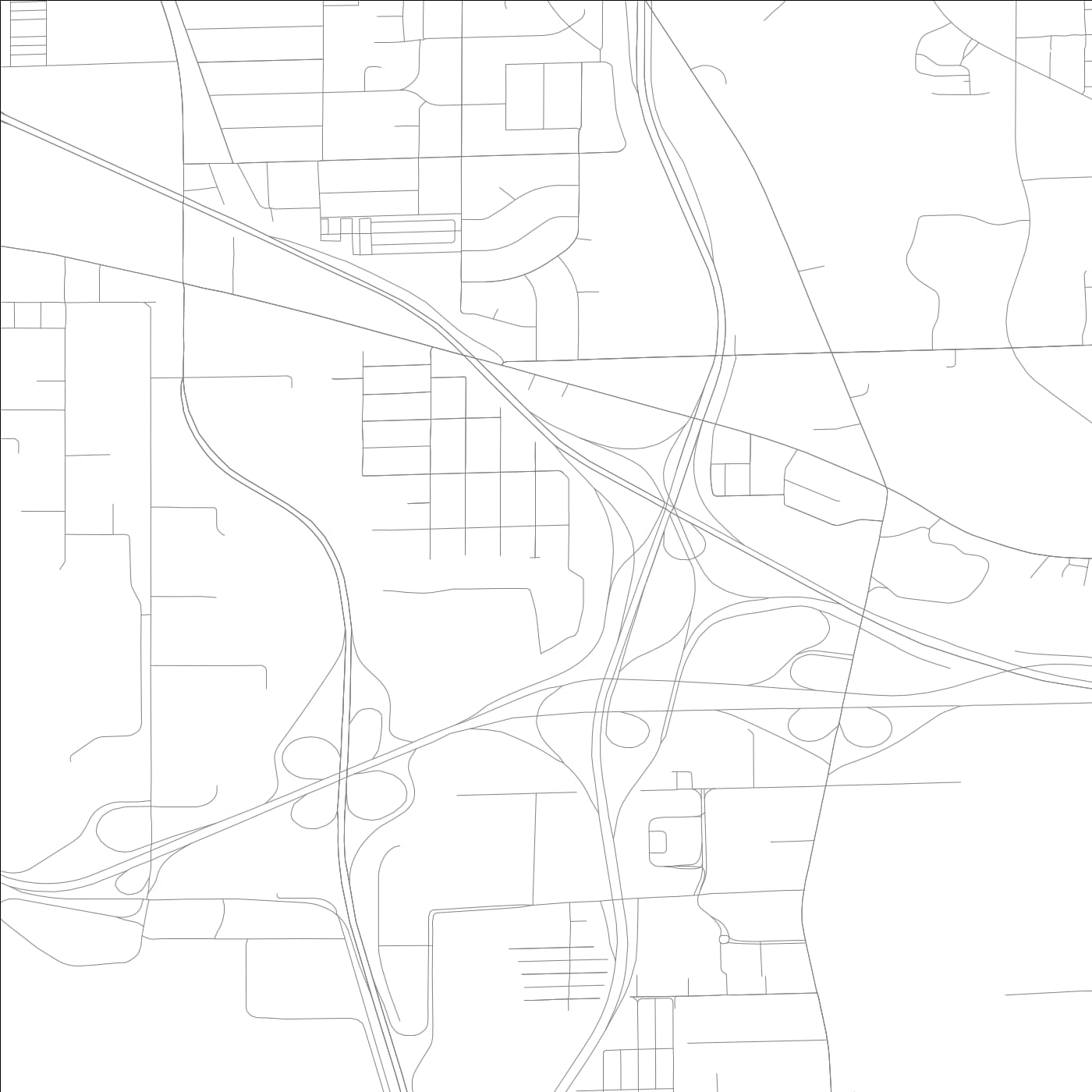 ROAD MAP OF ROSEMONT, ILLINOIS BY MAPBAKES