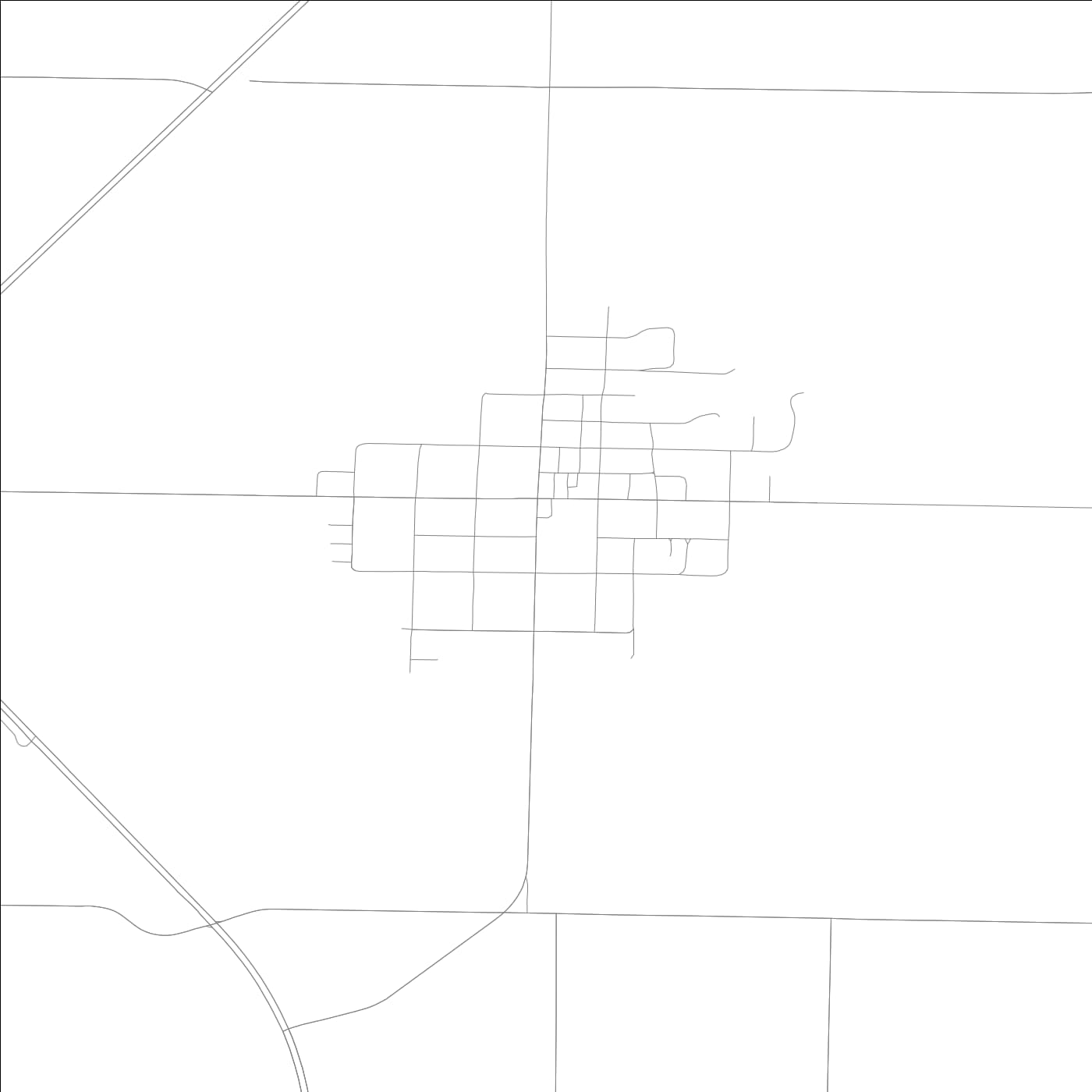 ROAD MAP OF ROSEVILLE, ILLINOIS BY MAPBAKES