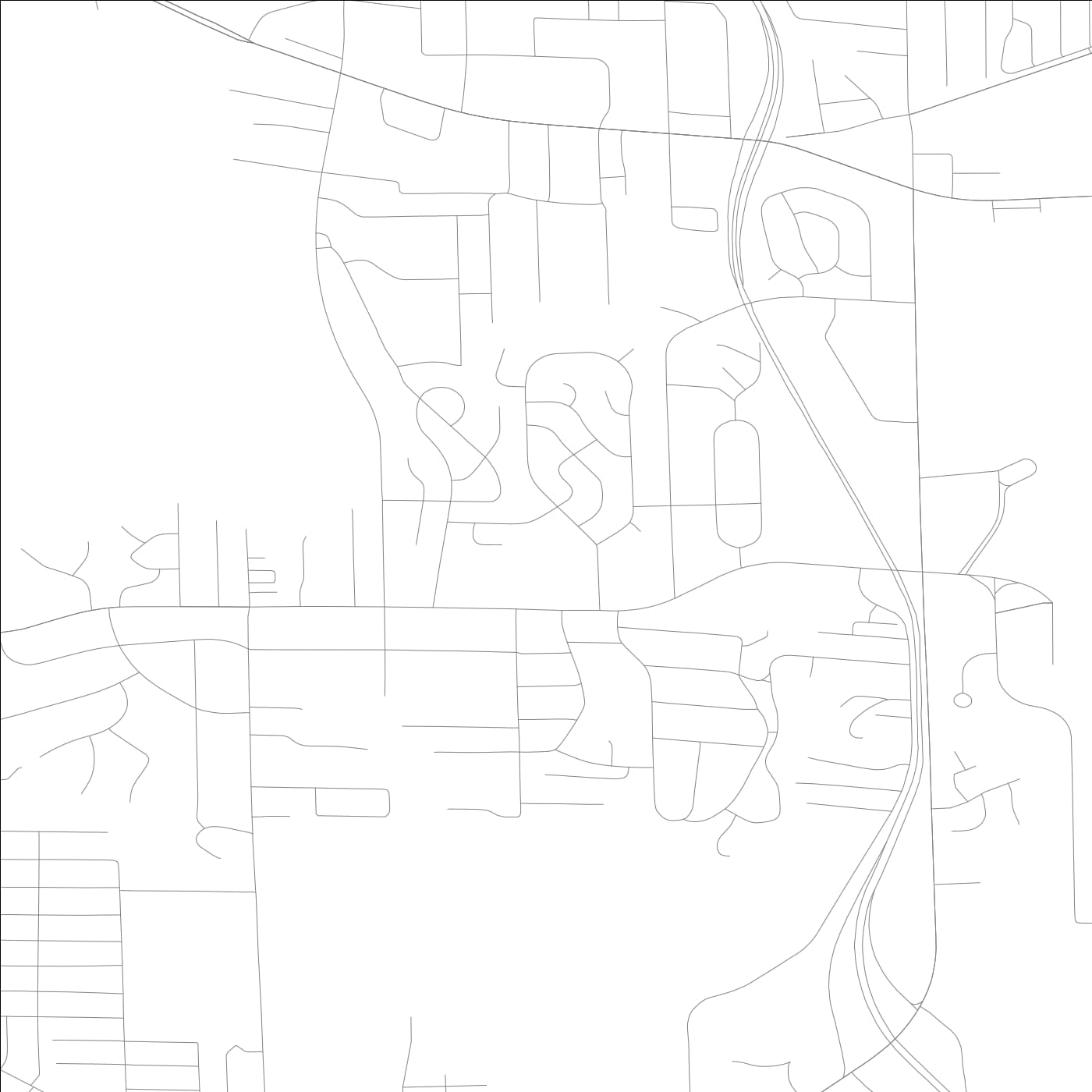ROAD MAP OF ROSEWOOD HEIGHTS, ILLINOIS BY MAPBAKES