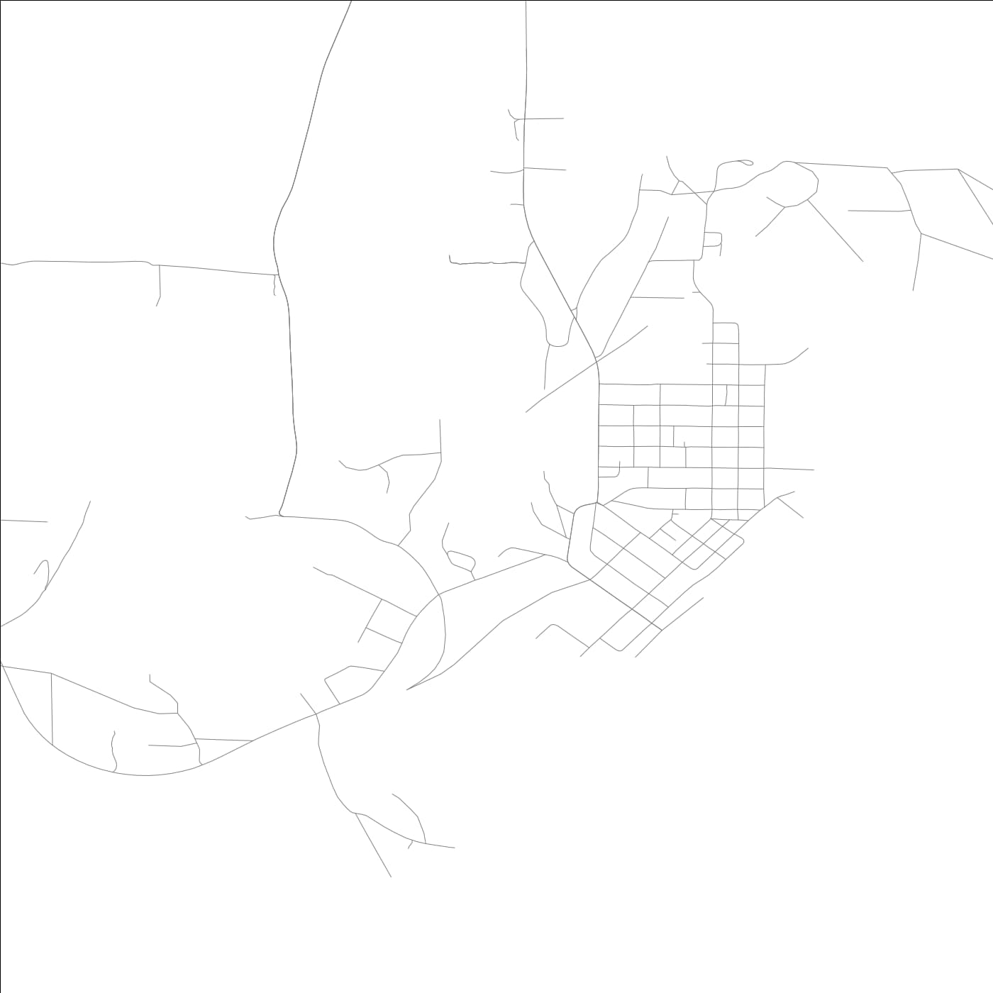 ROAD MAP OF ROSICLARE, ILLINOIS BY MAPBAKES