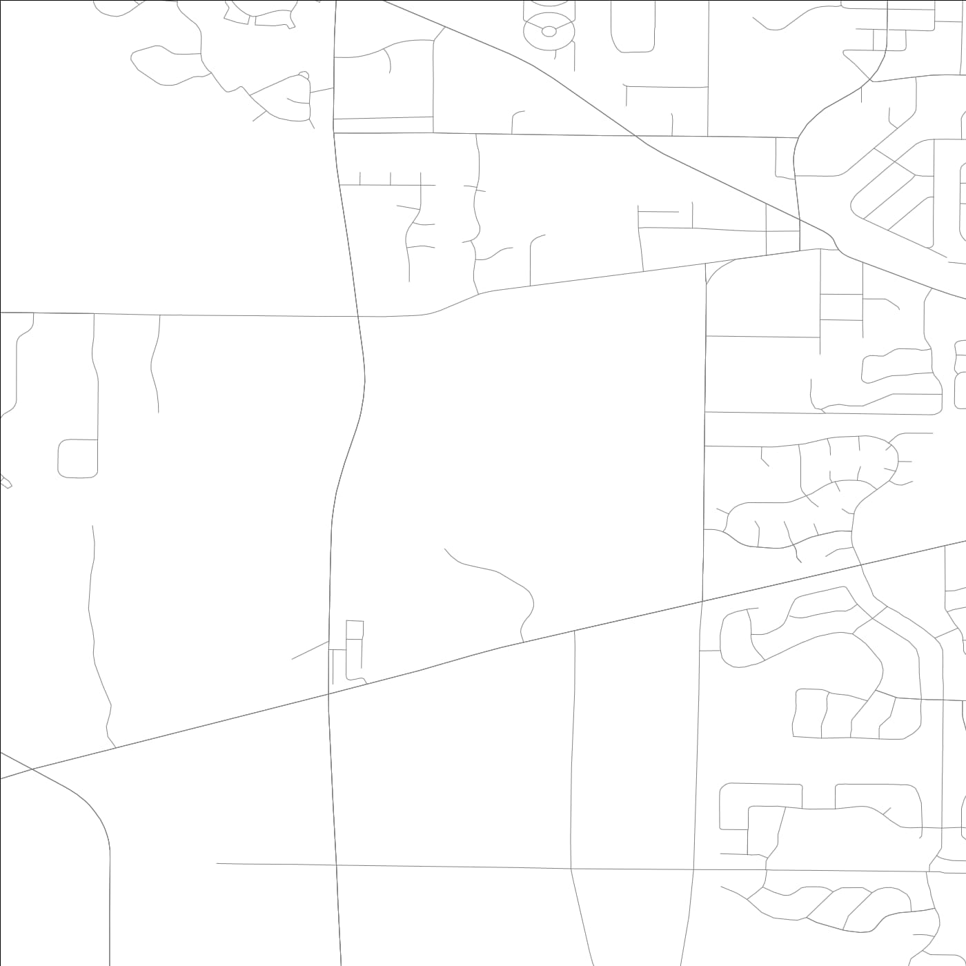 ROAD MAP OF ROUND LAKE, ILLINOIS BY MAPBAKES