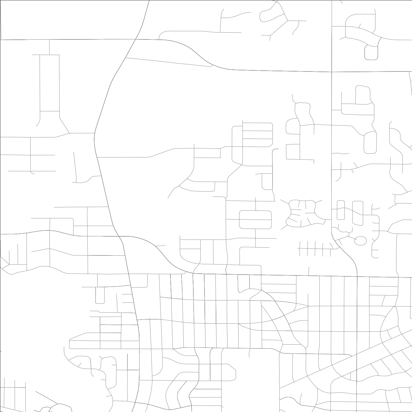 ROAD MAP OF ROUND LAKE HEIGHTS, ILLINOIS BY MAPBAKES
