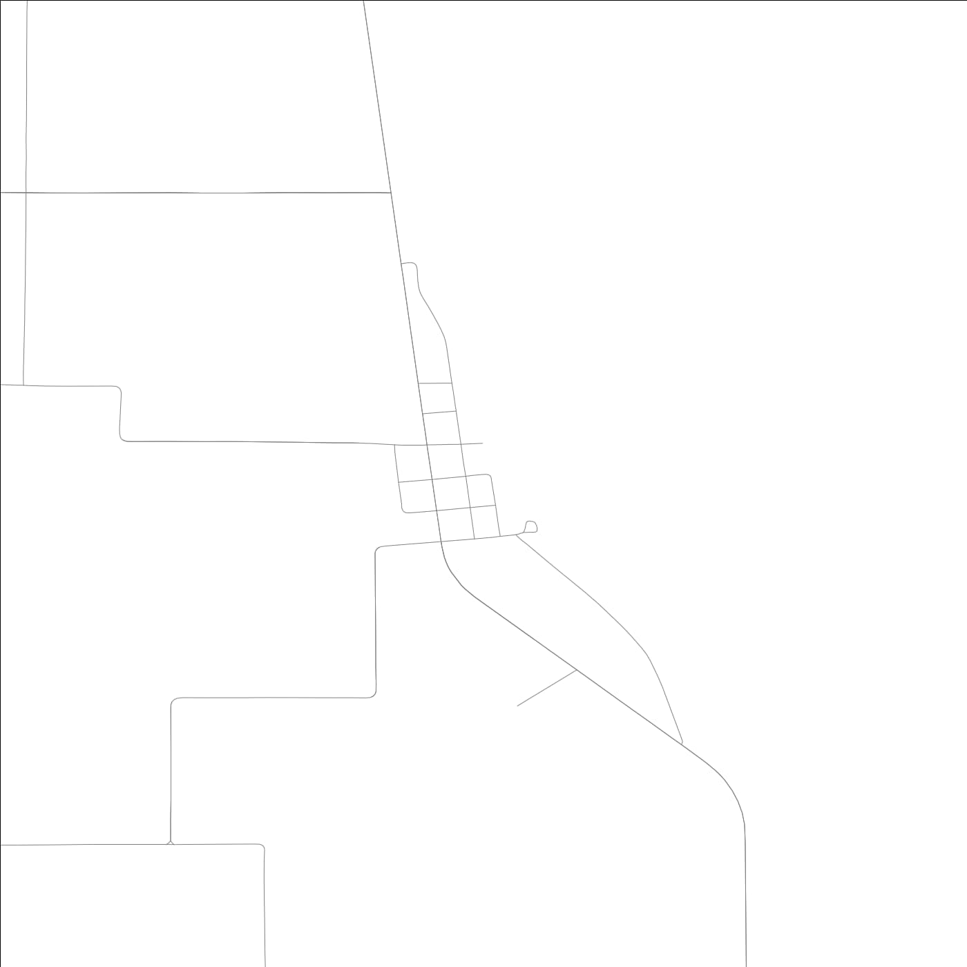 ROAD MAP OF RUSSELLVILLE, ILLINOIS BY MAPBAKES