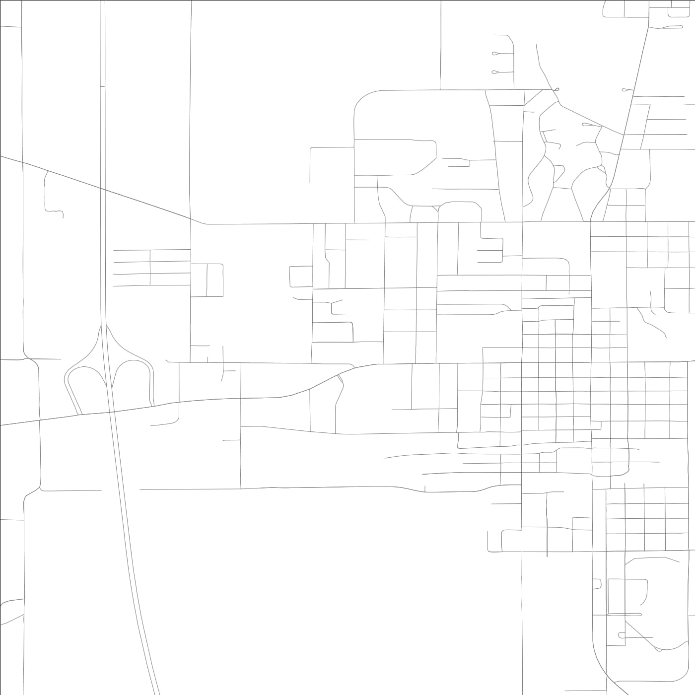 ROAD MAP OF SALEM, ILLINOIS BY MAPBAKES