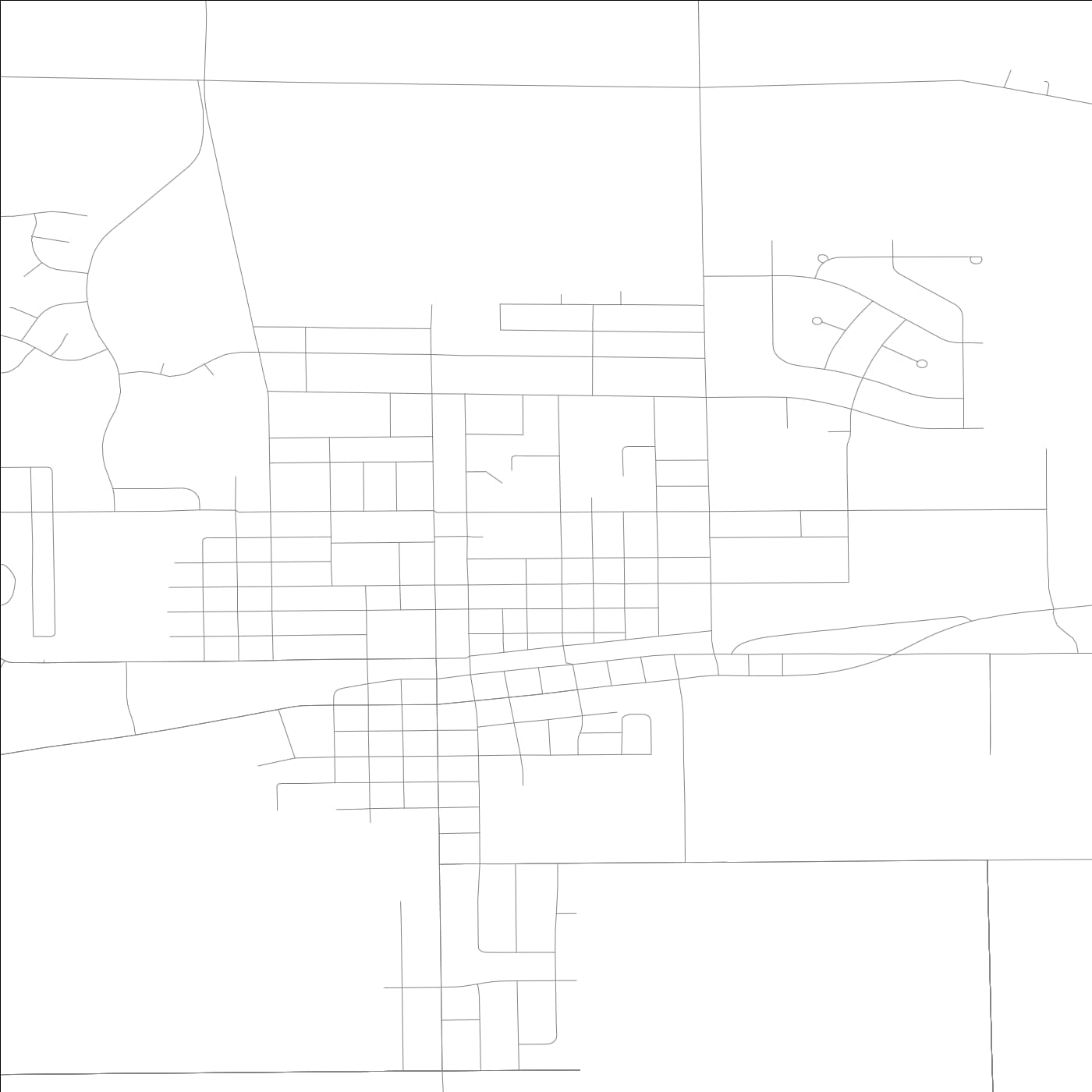 ROAD MAP OF SANDWICH, ILLINOIS BY MAPBAKES