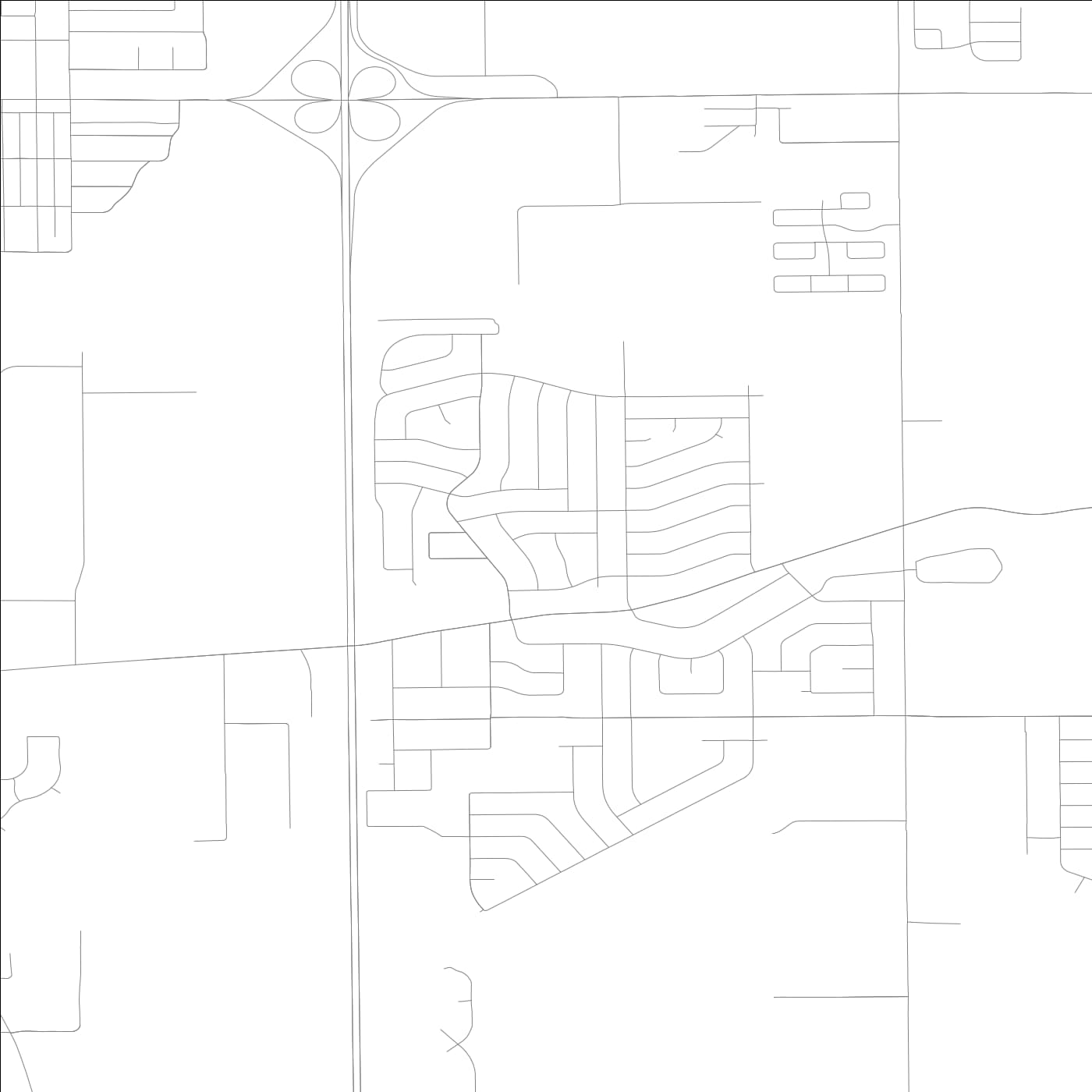 ROAD MAP OF SAUK VILLAGE, ILLINOIS BY MAPBAKES