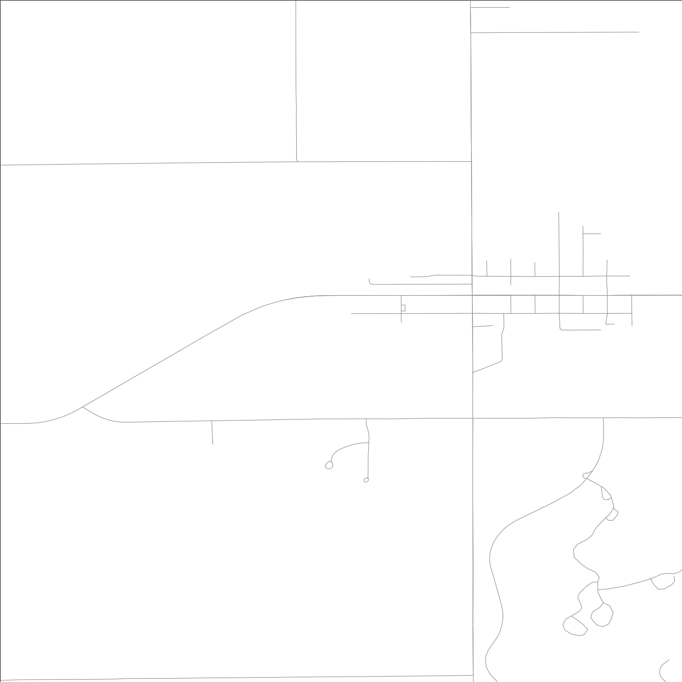 ROAD MAP OF SHABBONA, ILLINOIS BY MAPBAKES