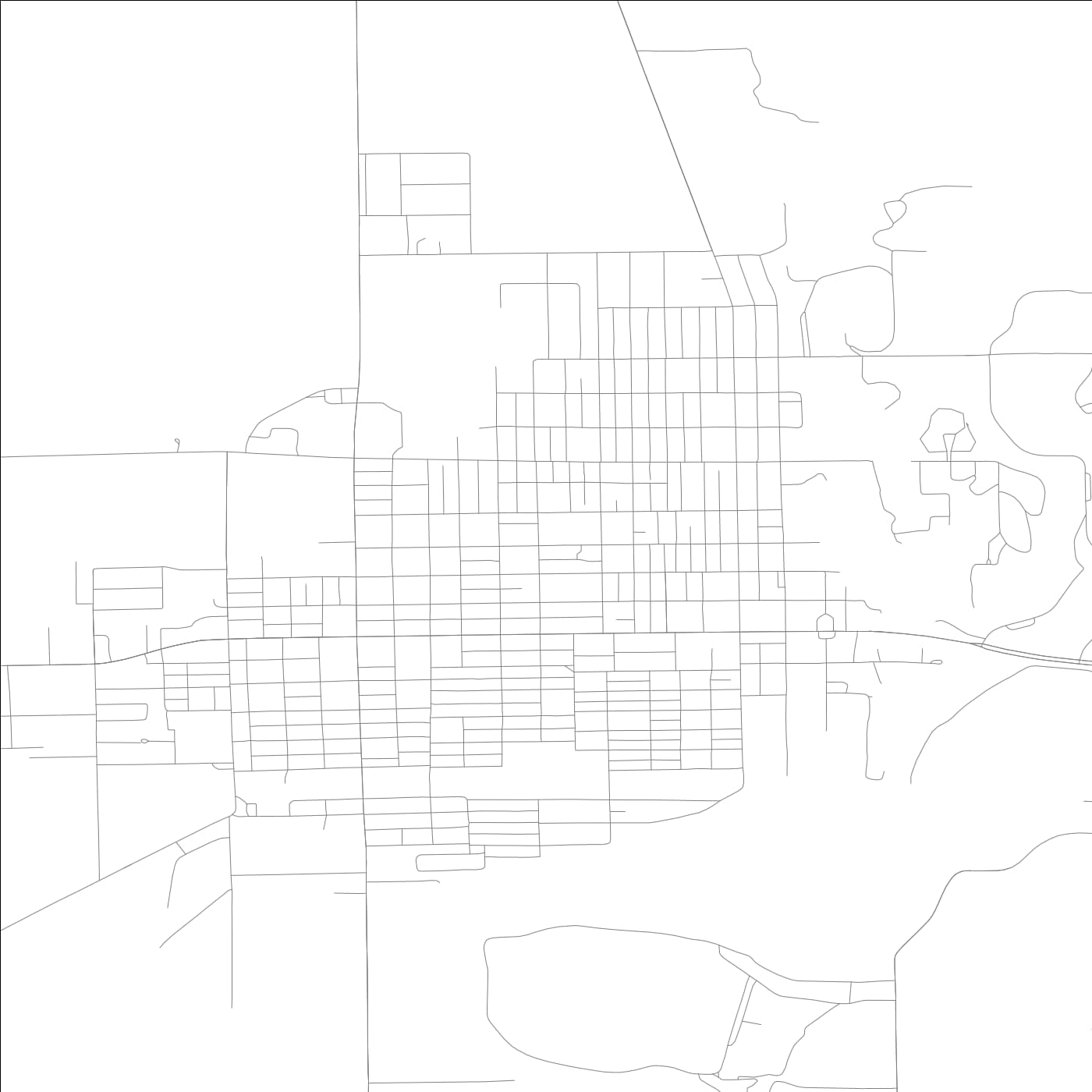 ROAD MAP OF SHELBYVILLE, ILLINOIS BY MAPBAKES