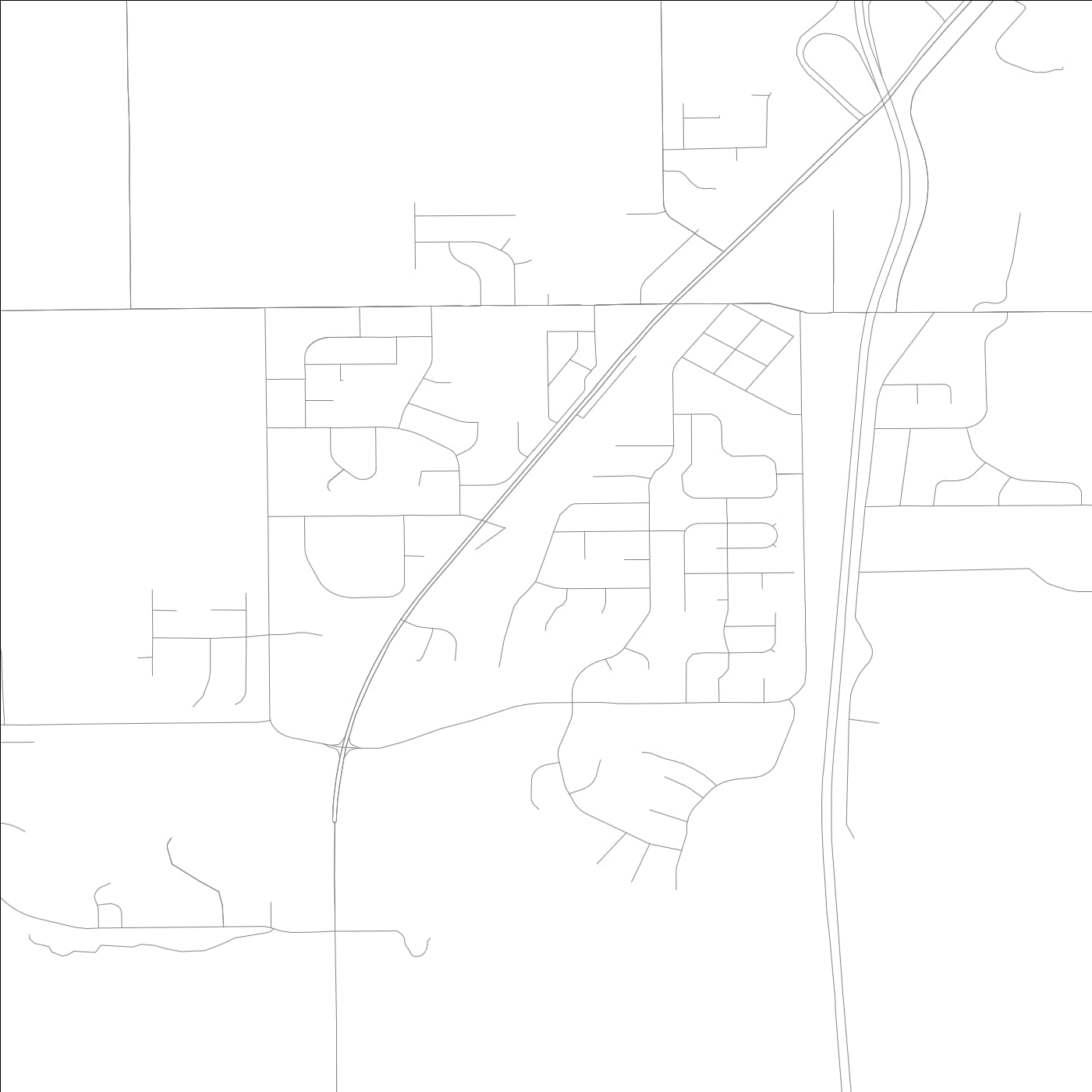 ROAD MAP OF SHERMAN, ILLINOIS BY MAPBAKES