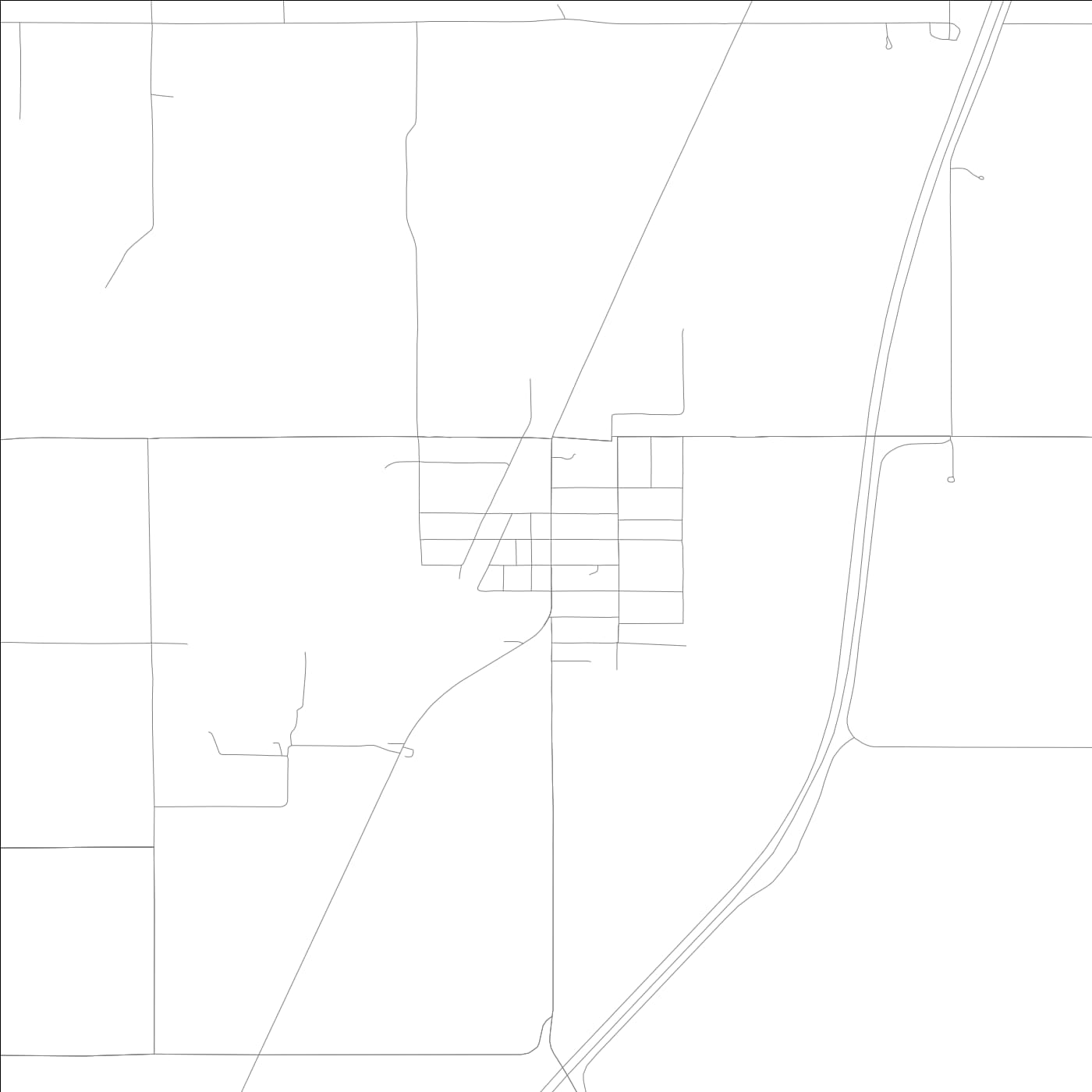 ROAD MAP OF SIGEL, ILLINOIS BY MAPBAKES