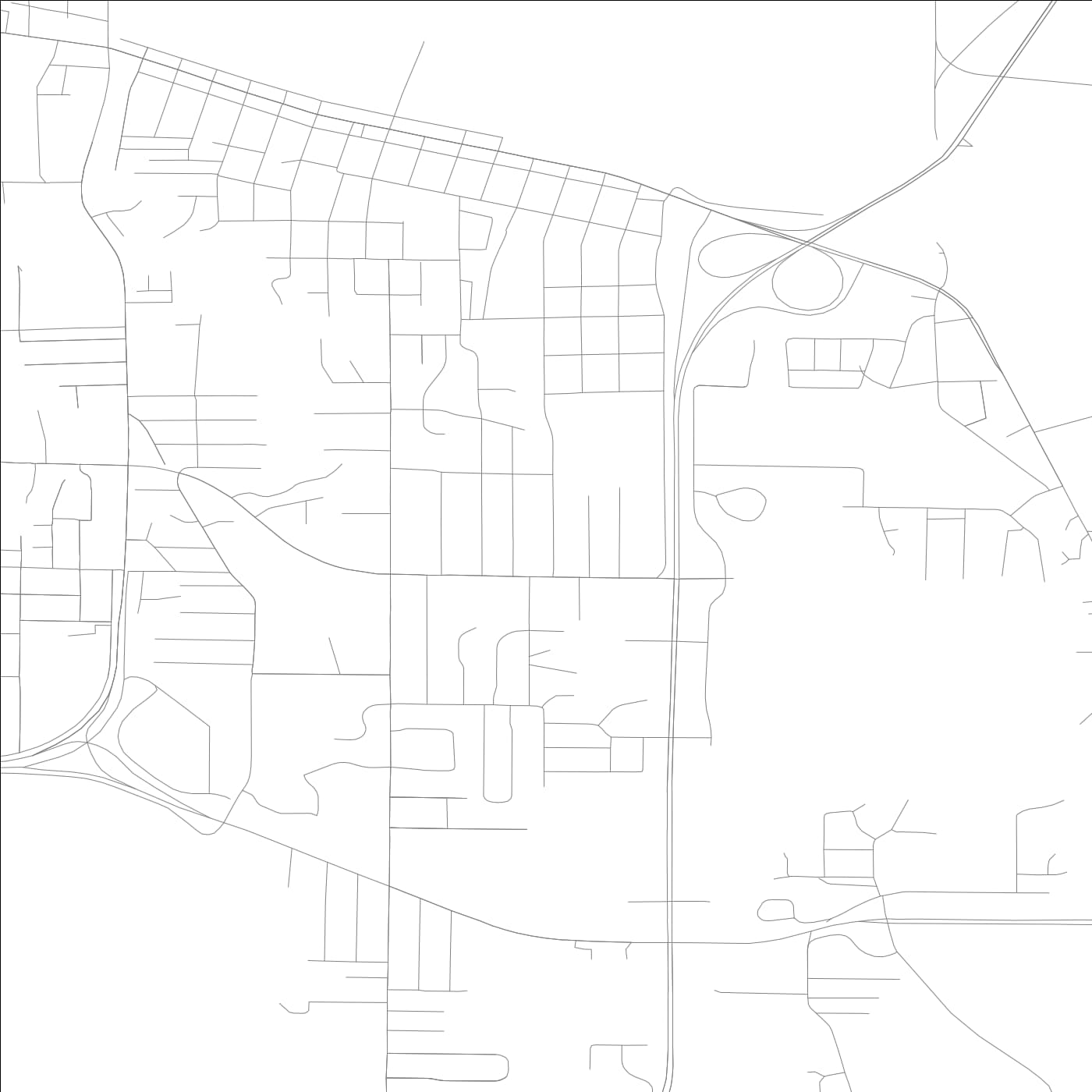 ROAD MAP OF SILVIS, ILLINOIS BY MAPBAKES