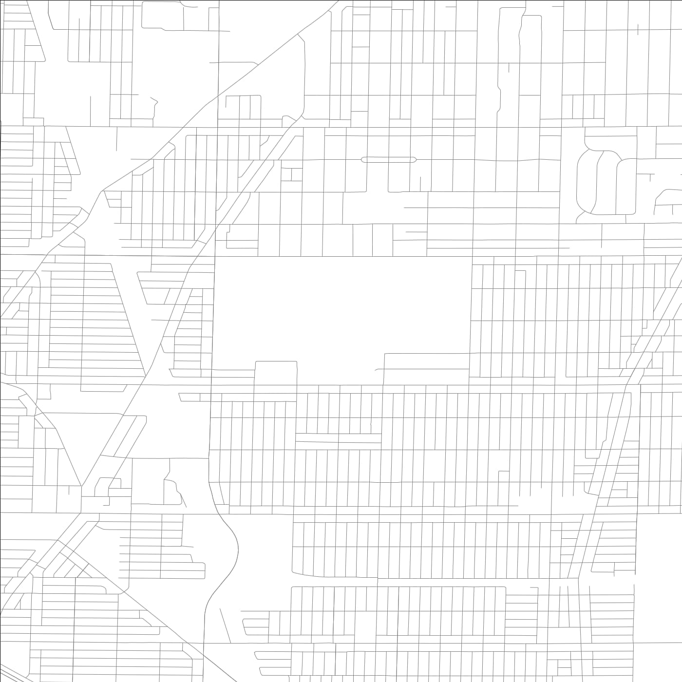 ROAD MAP OF SKOKIE, ILLINOIS BY MAPBAKES