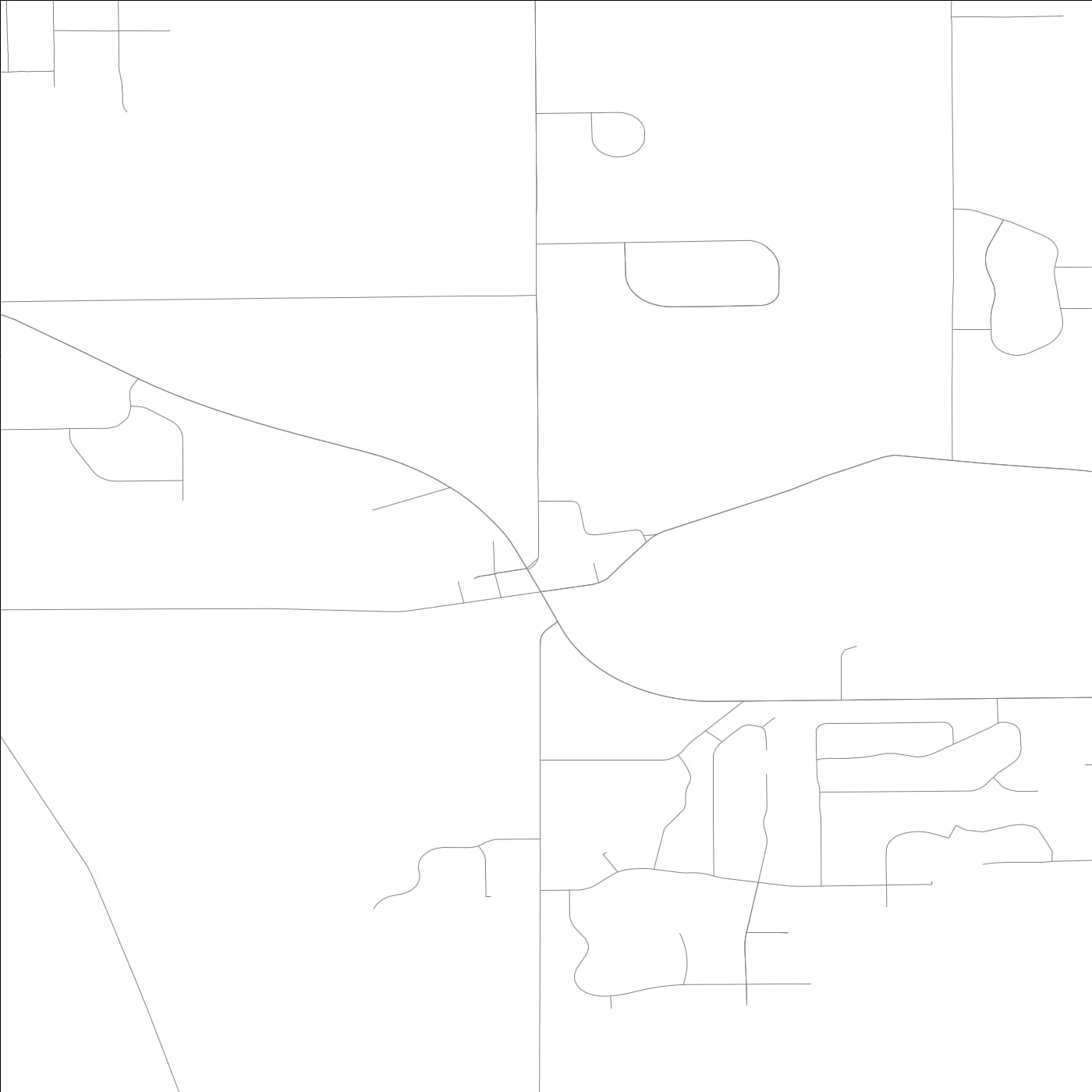 ROAD MAP OF SOLON MILLS, ILLINOIS BY MAPBAKES