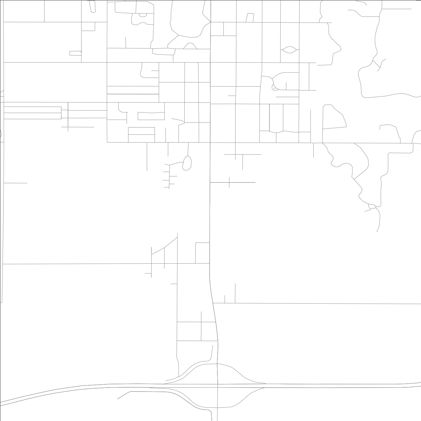 ROAD MAP OF SOUTH JACKSONVILLE, ILLINOIS BY MAPBAKES