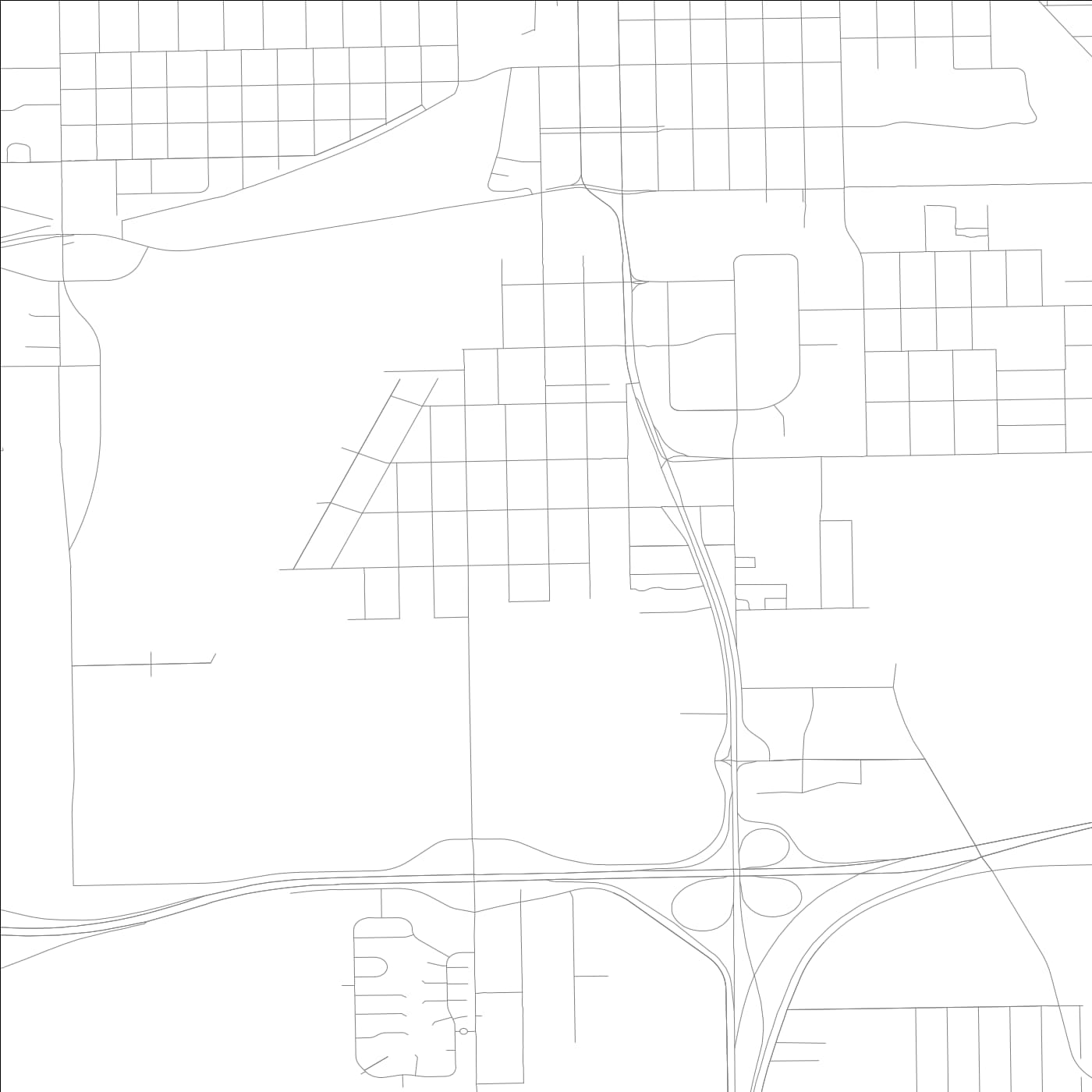 ROAD MAP OF SOUTHERN VIEW, ILLINOIS BY MAPBAKES