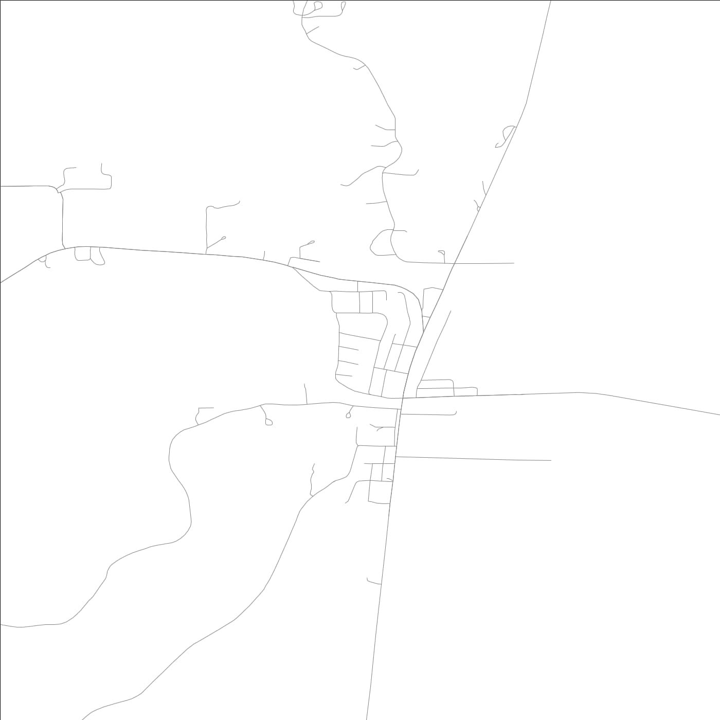 ROAD MAP OF SPARLAND, ILLINOIS BY MAPBAKES