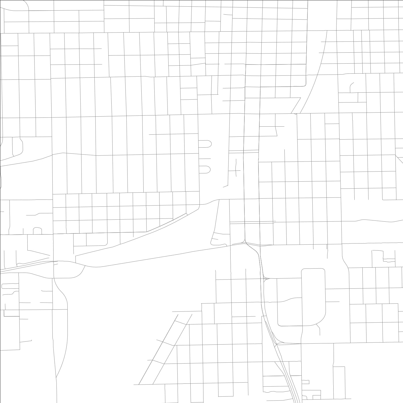 ROAD MAP OF SPRINGFIELD, ILLINOIS BY MAPBAKES