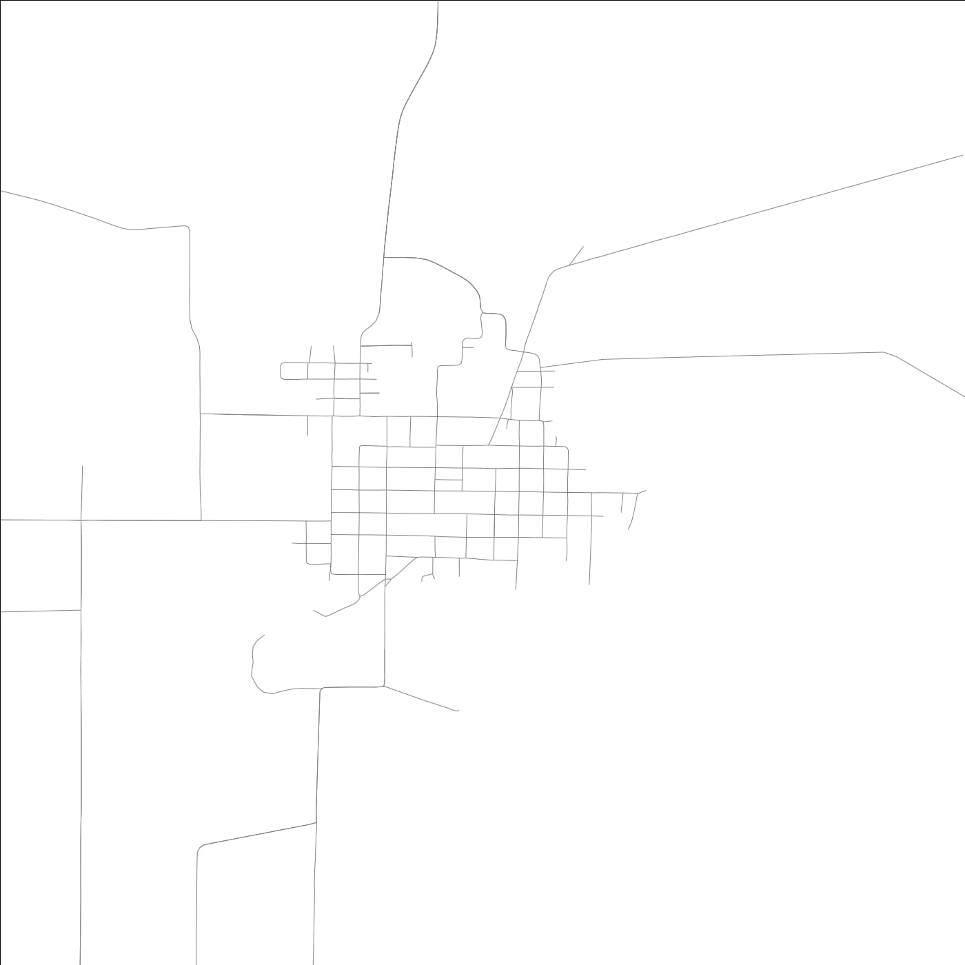ROAD MAP OF ST FRANCISVILLE, ILLINOIS BY MAPBAKES