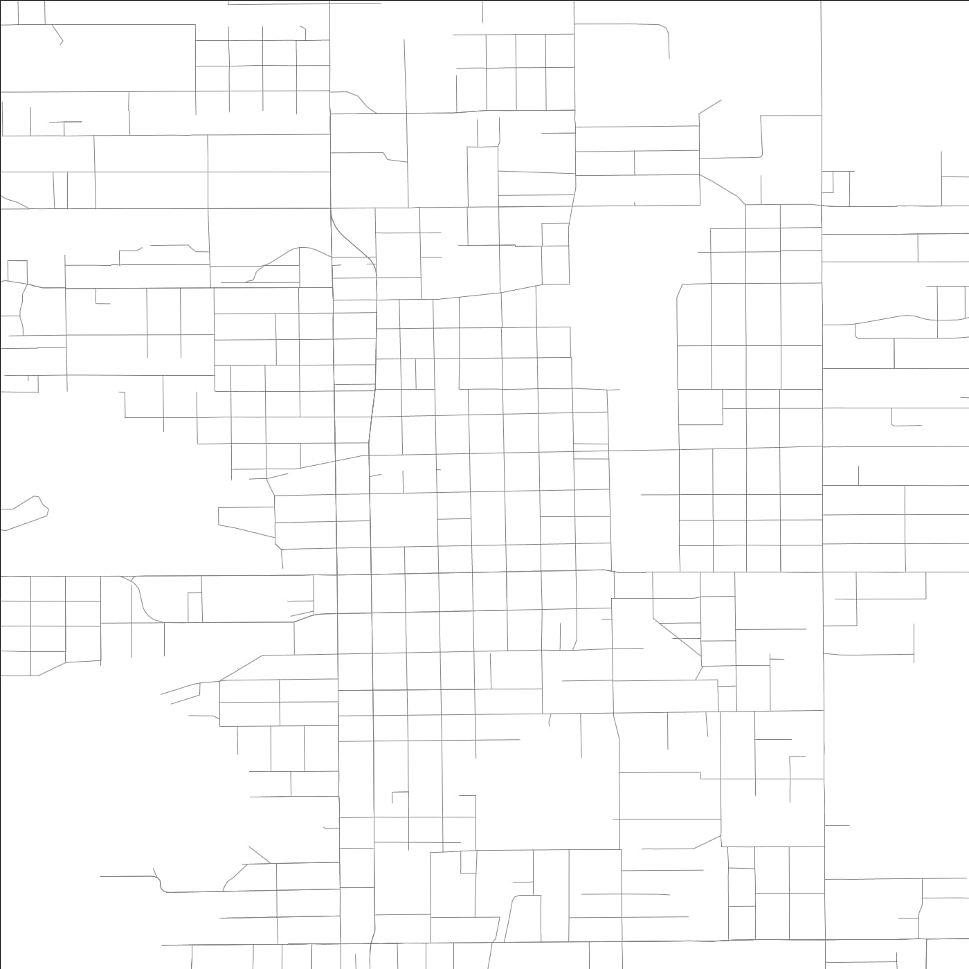 ROAD MAP OF STREATOR, ILLINOIS BY MAPBAKES