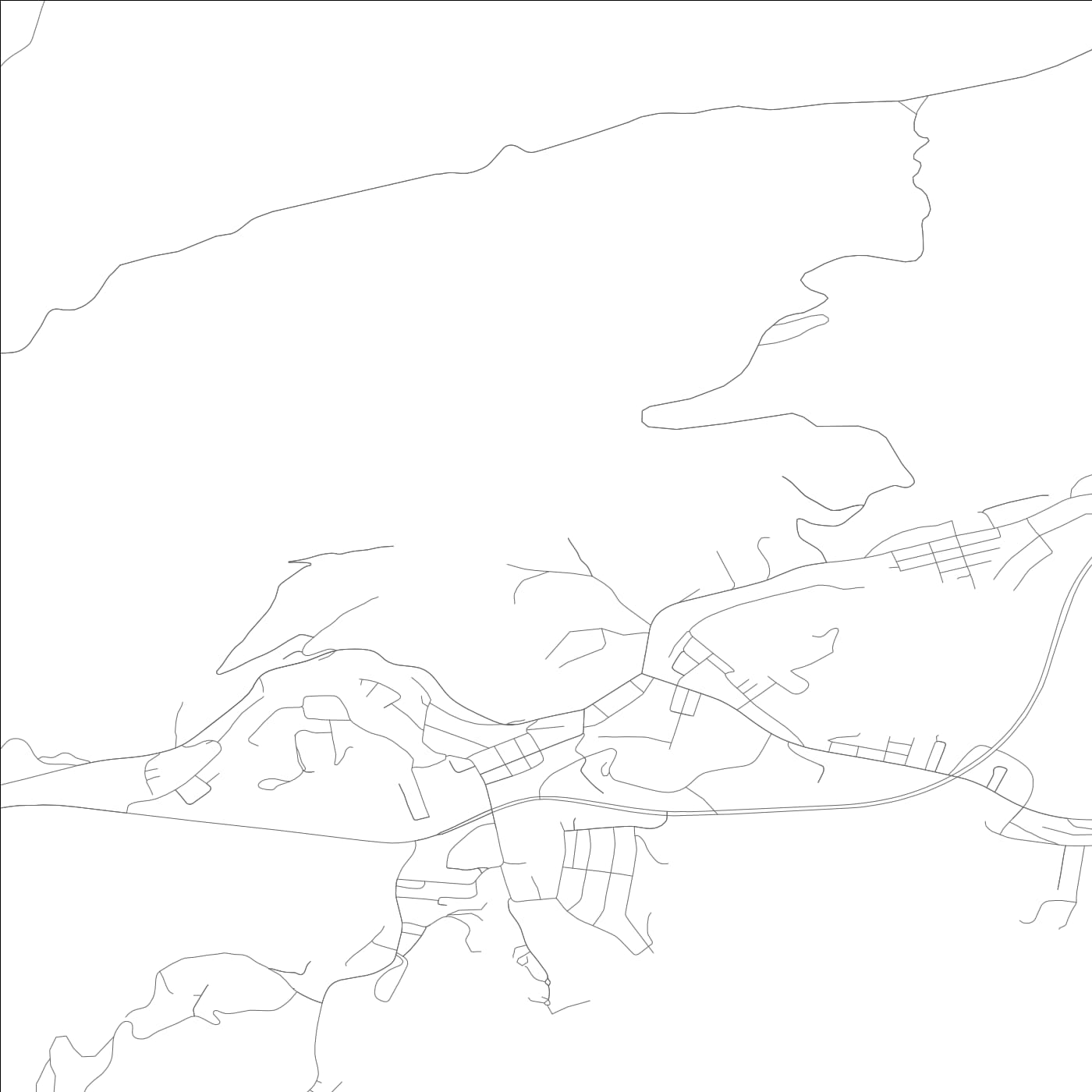 ROAD MAP OF CUMBERLAND, KENTUCKY BY MAPBAKES