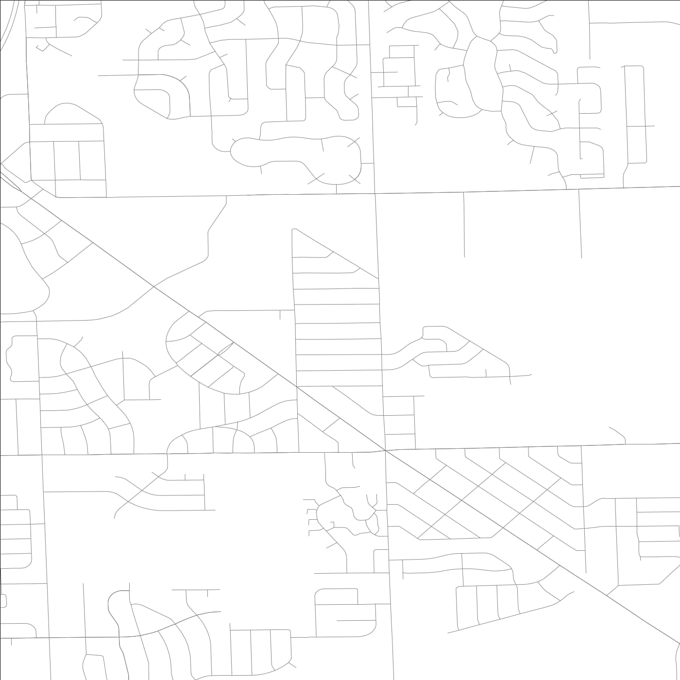 ROAD MAP OF SUNNYLAND, ILLINOIS BY MAPBAKES