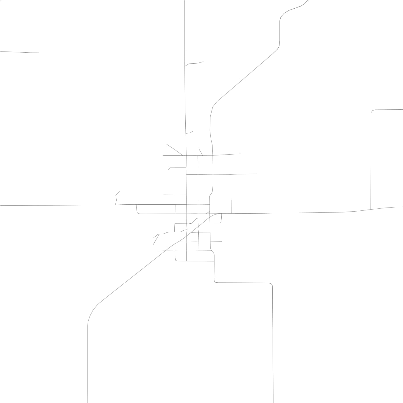 ROAD MAP OF TALLULA, ILLINOIS BY MAPBAKES