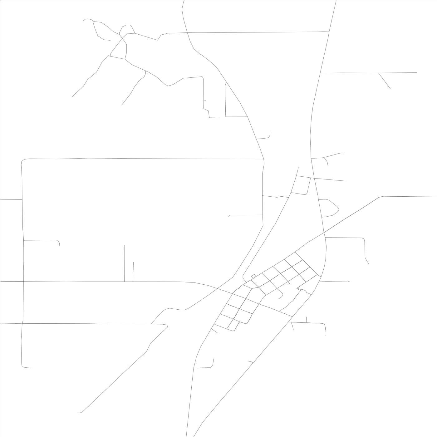 ROAD MAP OF TAMMS, ILLINOIS BY MAPBAKES
