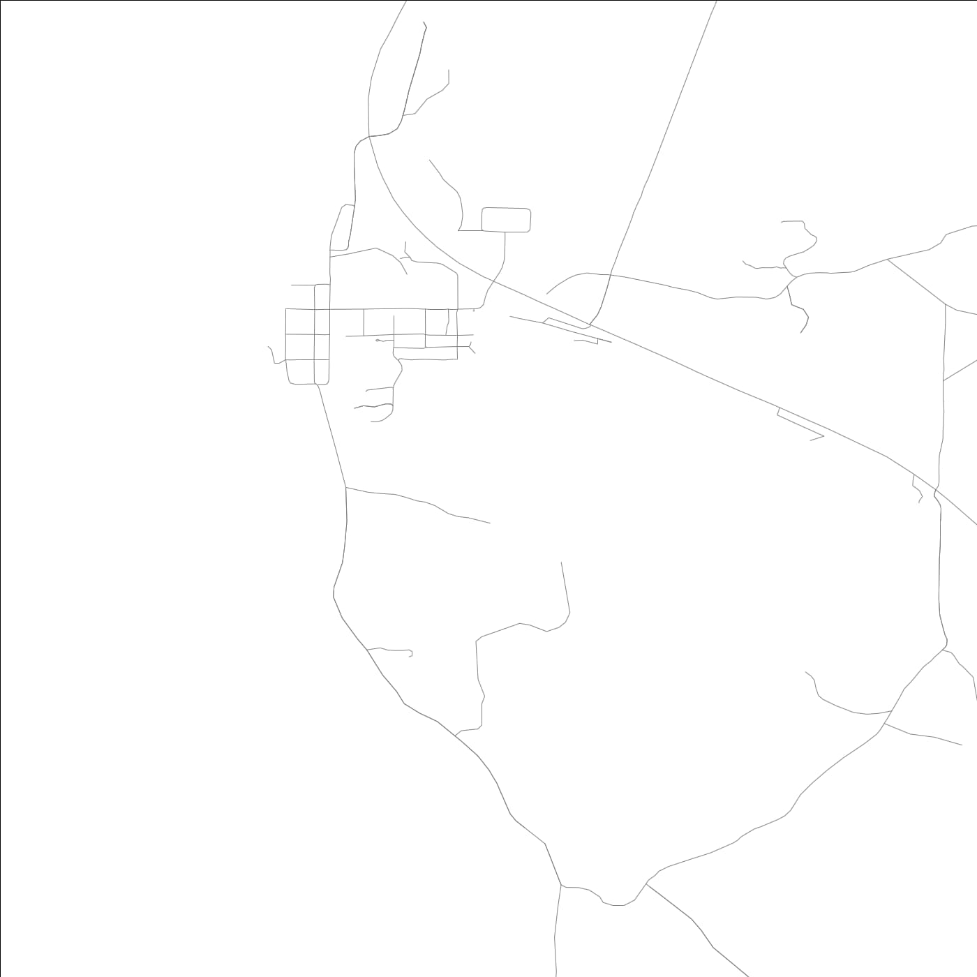 ROAD MAP OF THEBES, ILLINOIS BY MAPBAKES