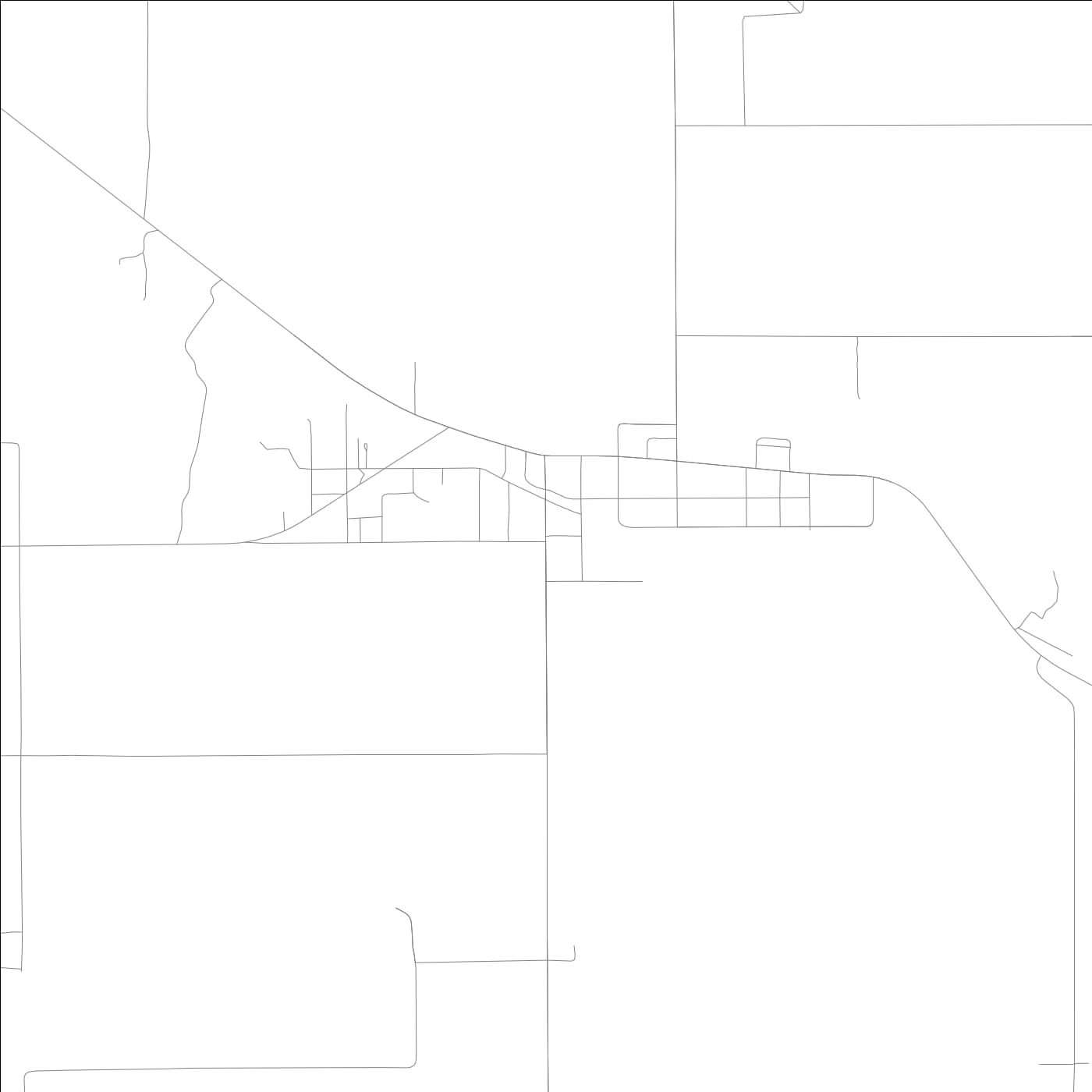 ROAD MAP OF THOMPSONVILLE, ILLINOIS BY MAPBAKES