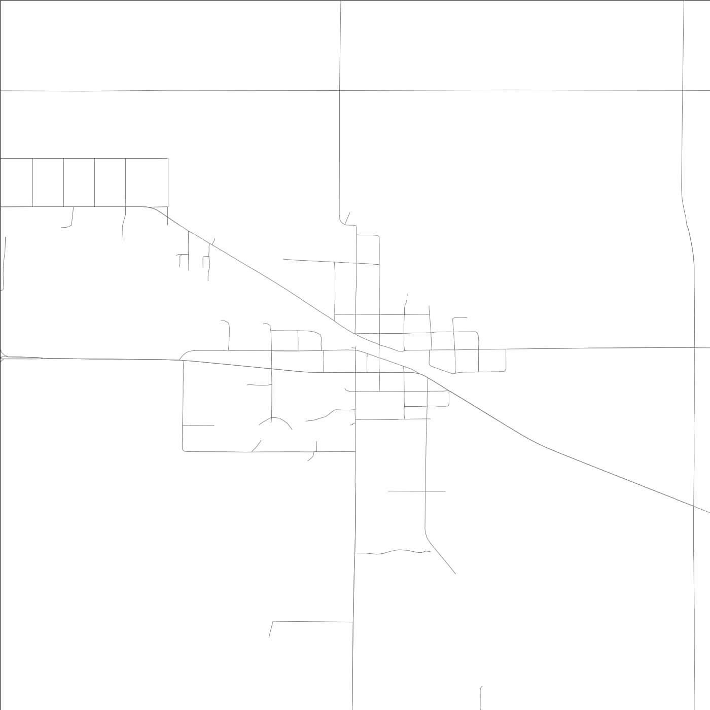 ROAD MAP OF TILDEN, ILLINOIS BY MAPBAKES
