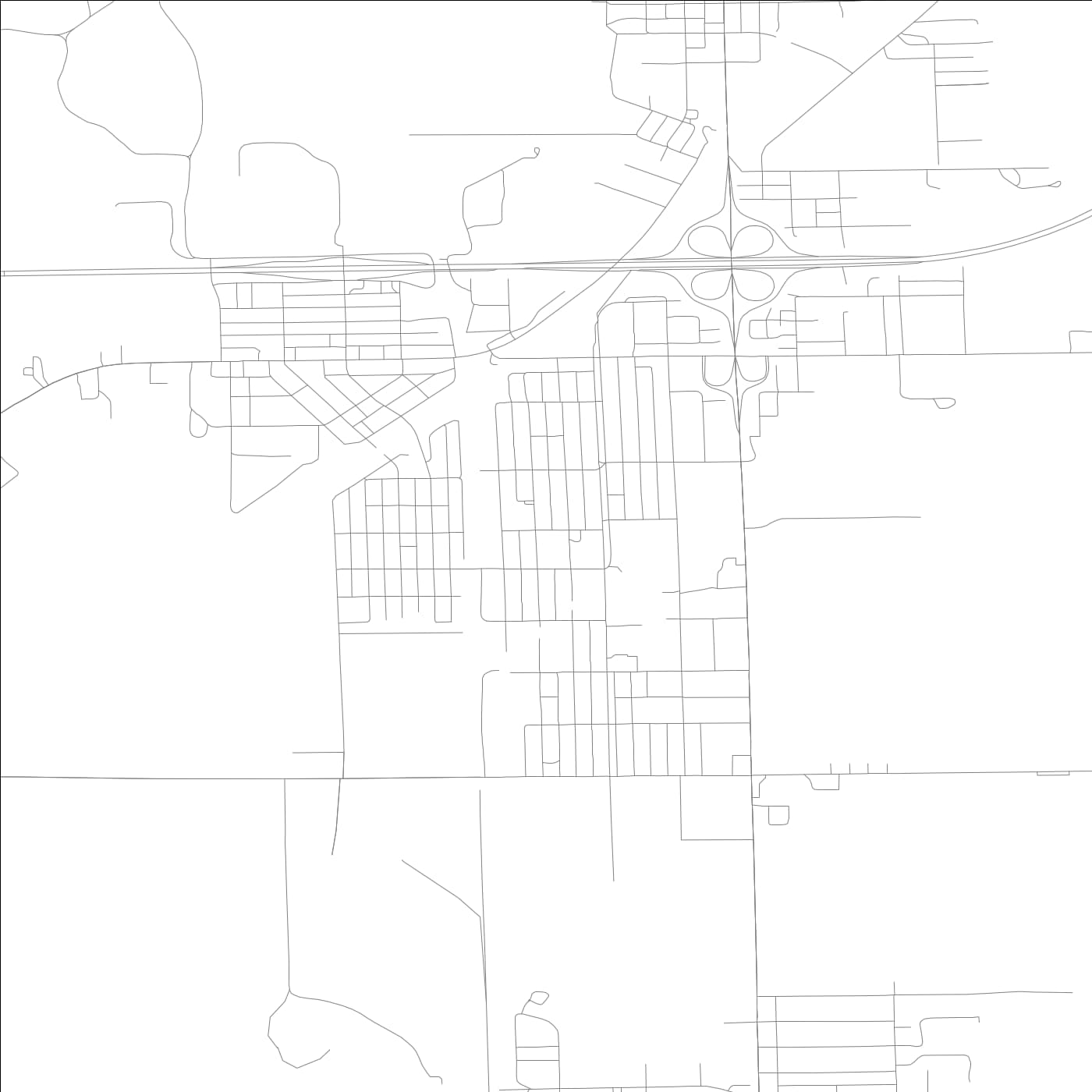 ROAD MAP OF TILTON, ILLINOIS BY MAPBAKES
