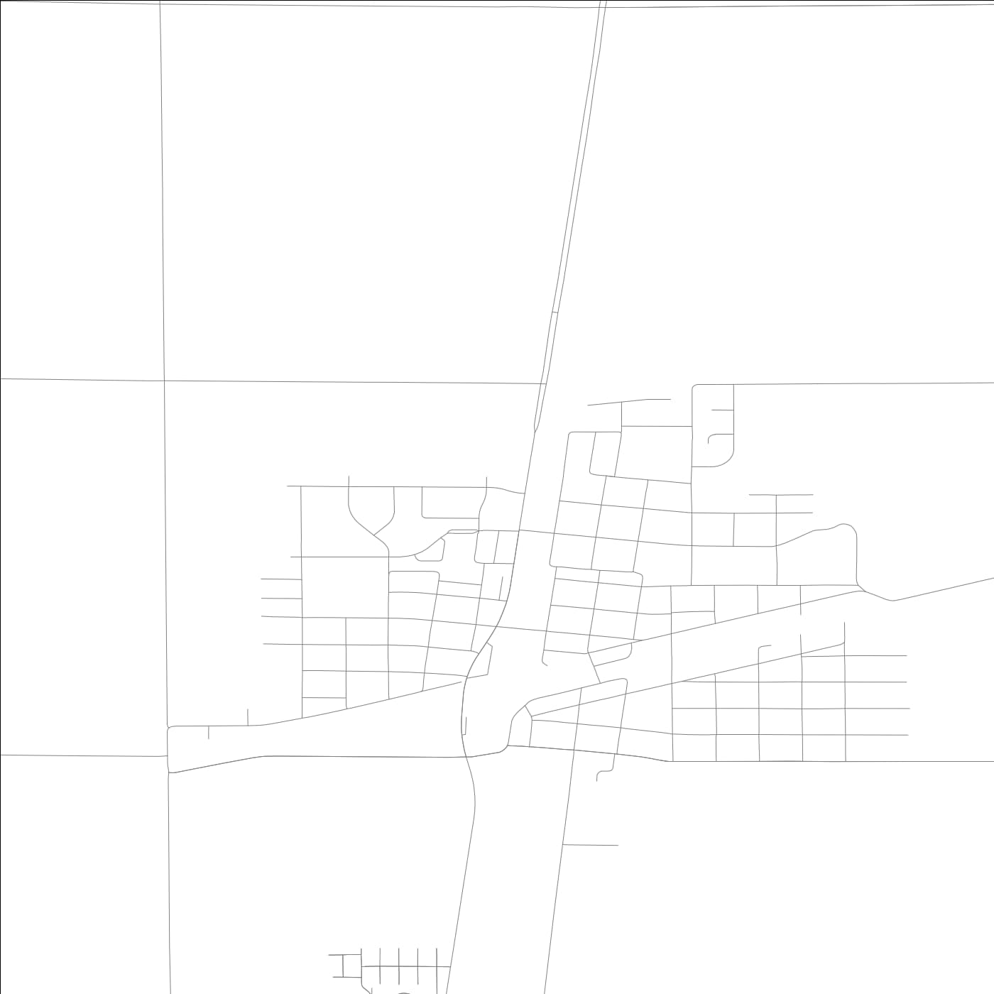 ROAD MAP OF TOLONO, ILLINOIS BY MAPBAKES