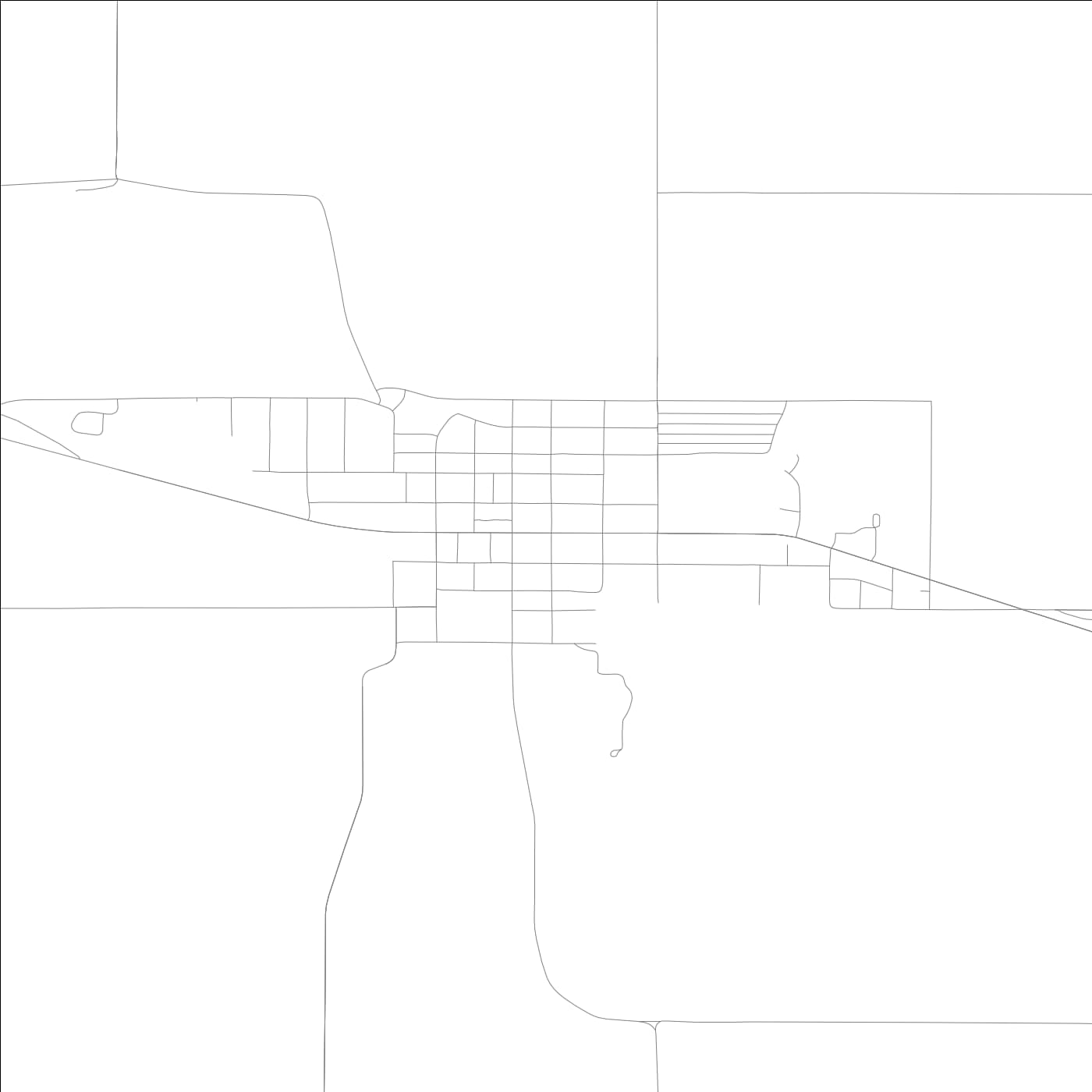 ROAD MAP OF TOULON, ILLINOIS BY MAPBAKES