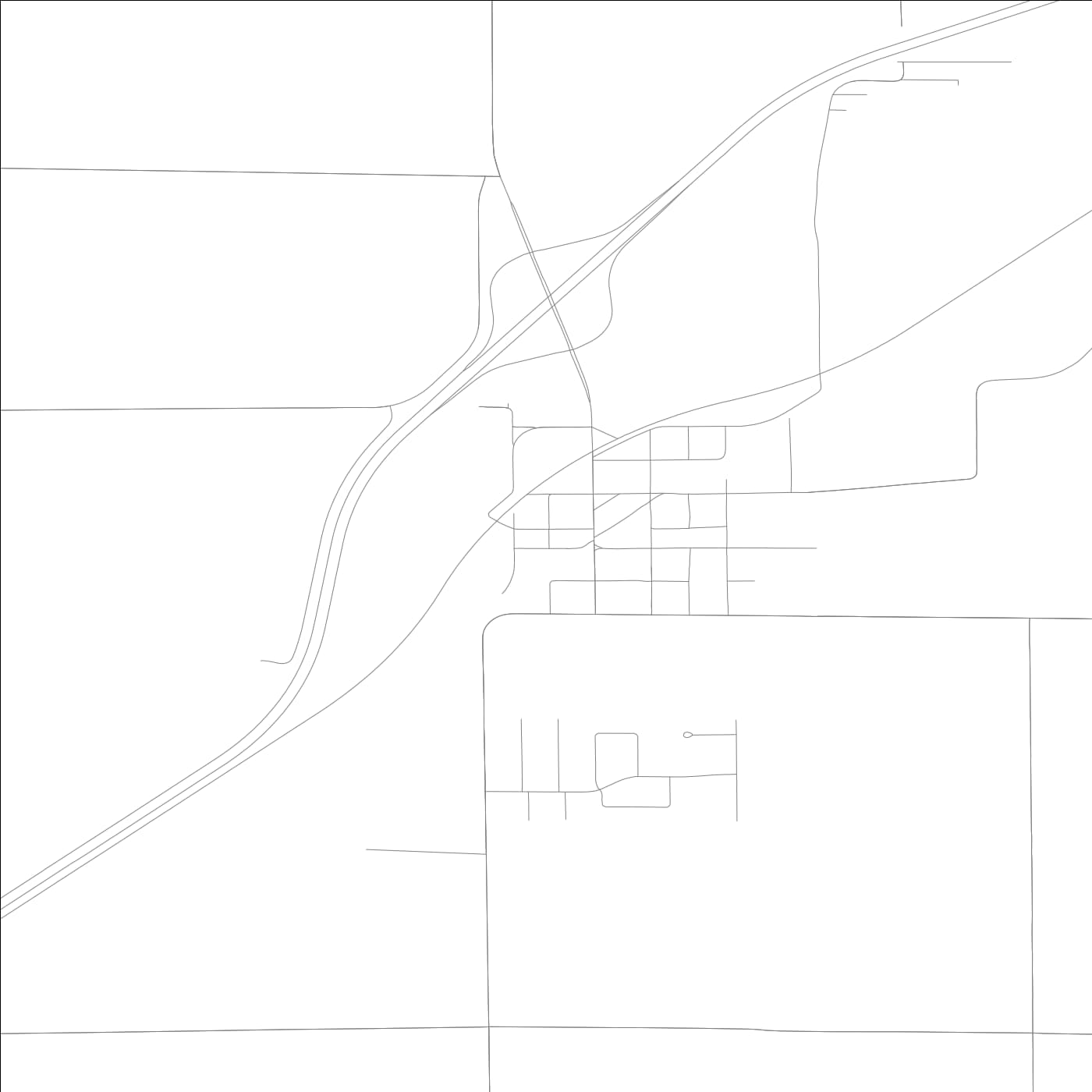 ROAD MAP OF TOWANDA, ILLINOIS BY MAPBAKES