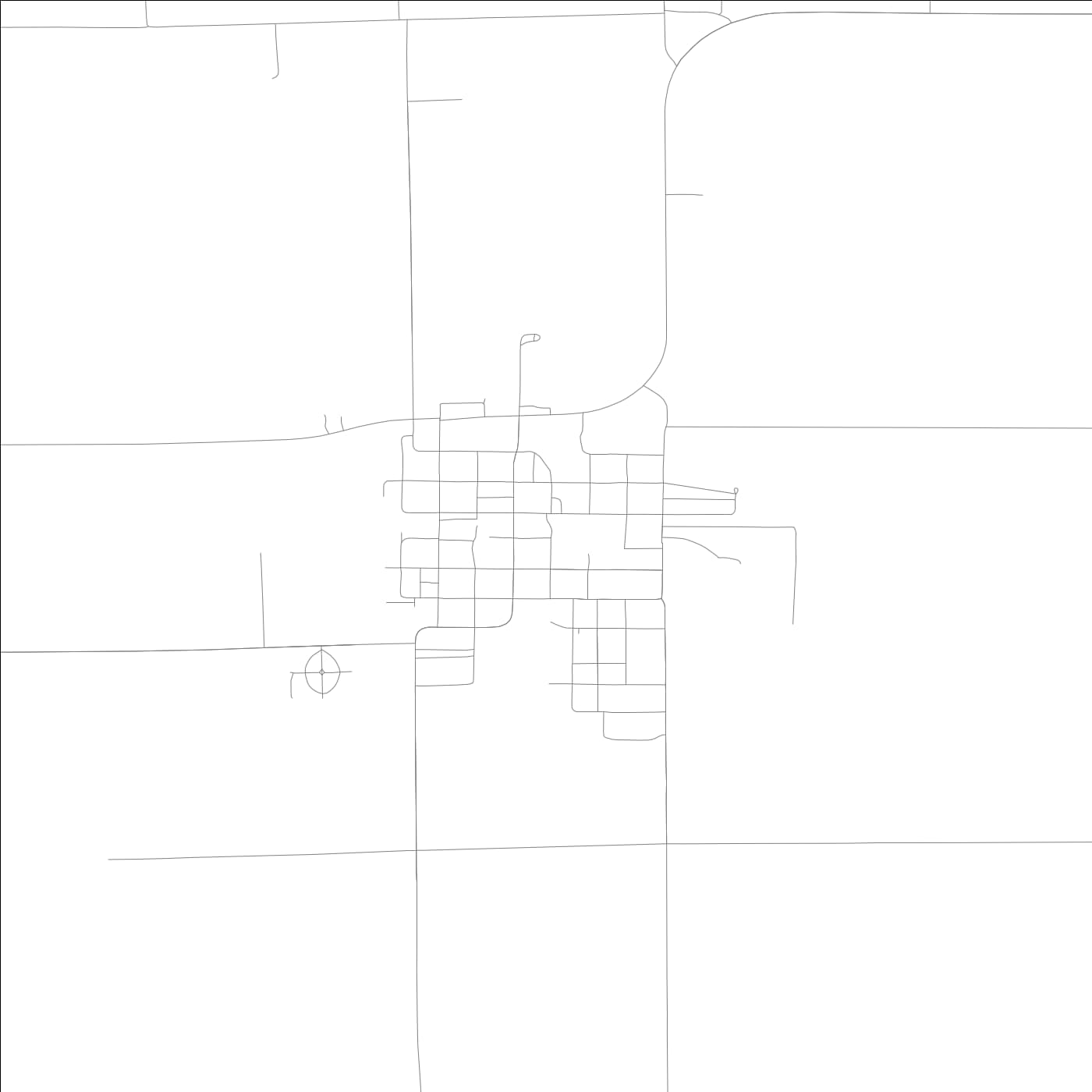 ROAD MAP OF TOWER HILL, ILLINOIS BY MAPBAKES