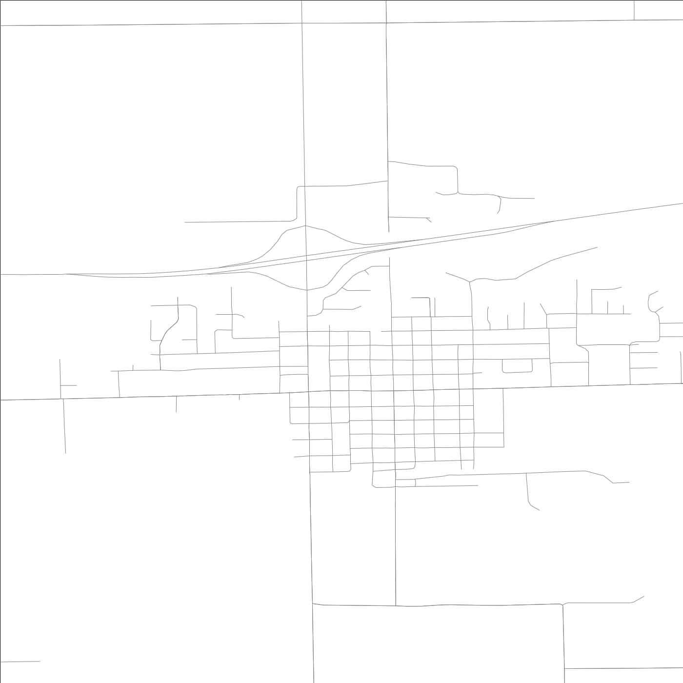 ROAD MAP OF TRENTON, ILLINOIS BY MAPBAKES