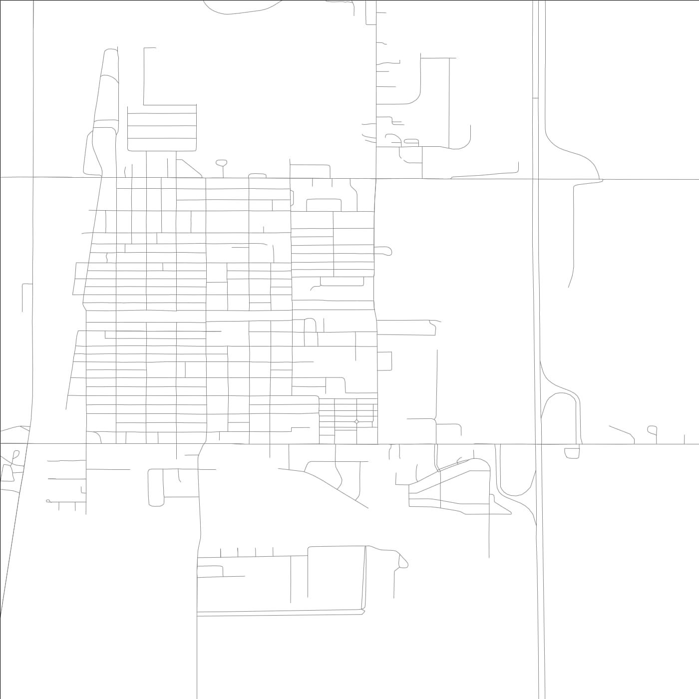 ROAD MAP OF TUSCOLA, ILLINOIS BY MAPBAKES
