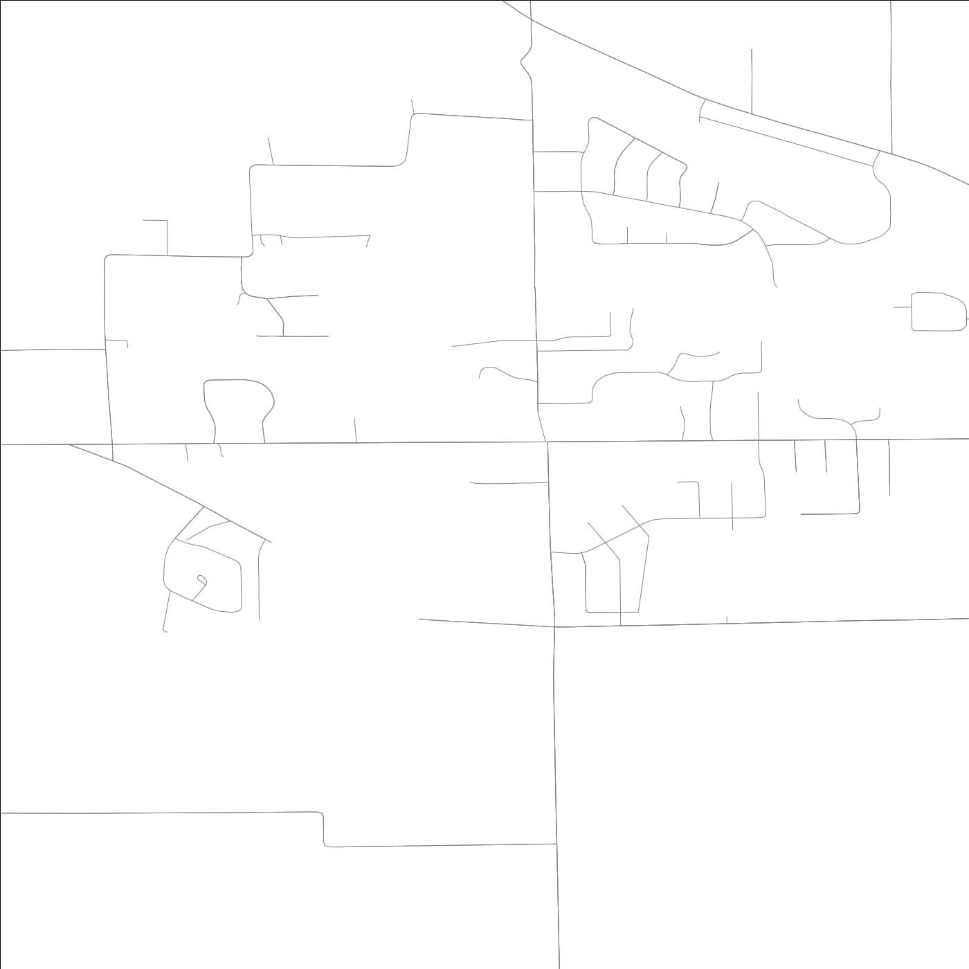 ROAD MAP OF TWIN GROVE, ILLINOIS BY MAPBAKES