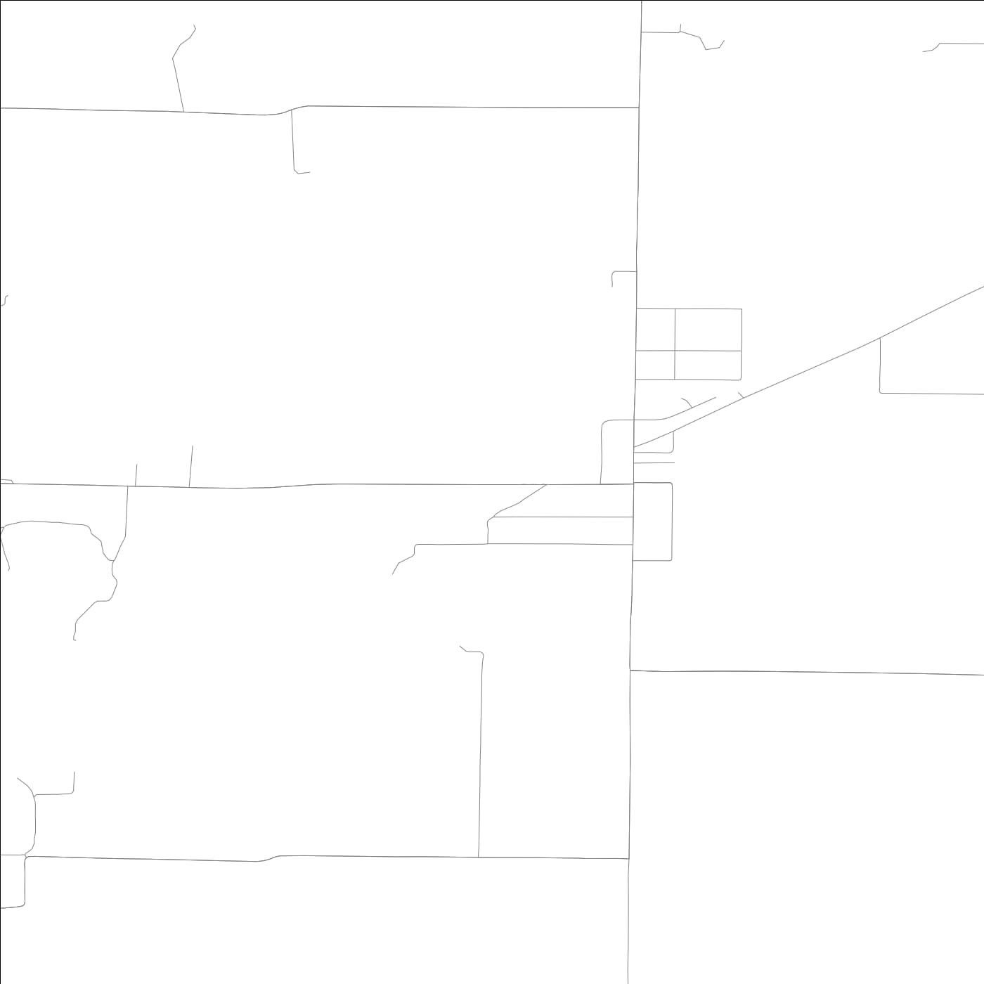 ROAD MAP OF URSA, ILLINOIS BY MAPBAKES