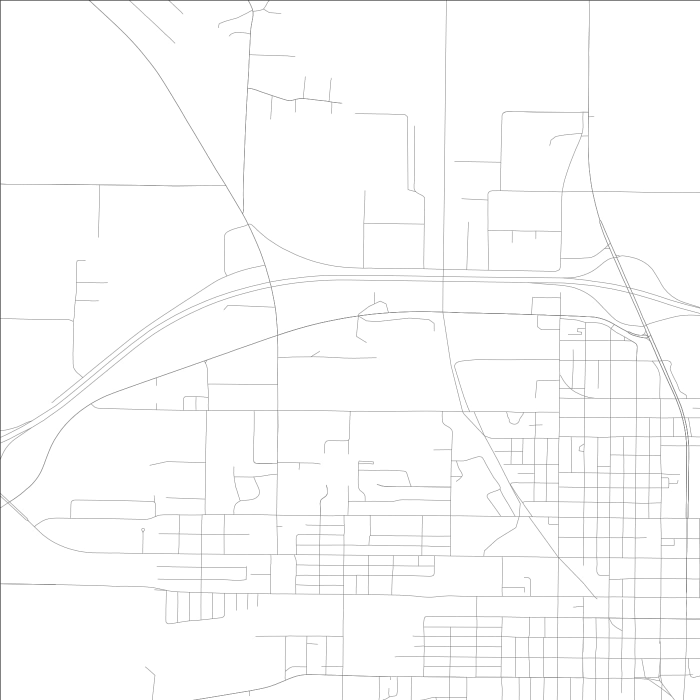 ROAD MAP OF VANDALIA, ILLINOIS BY MAPBAKES