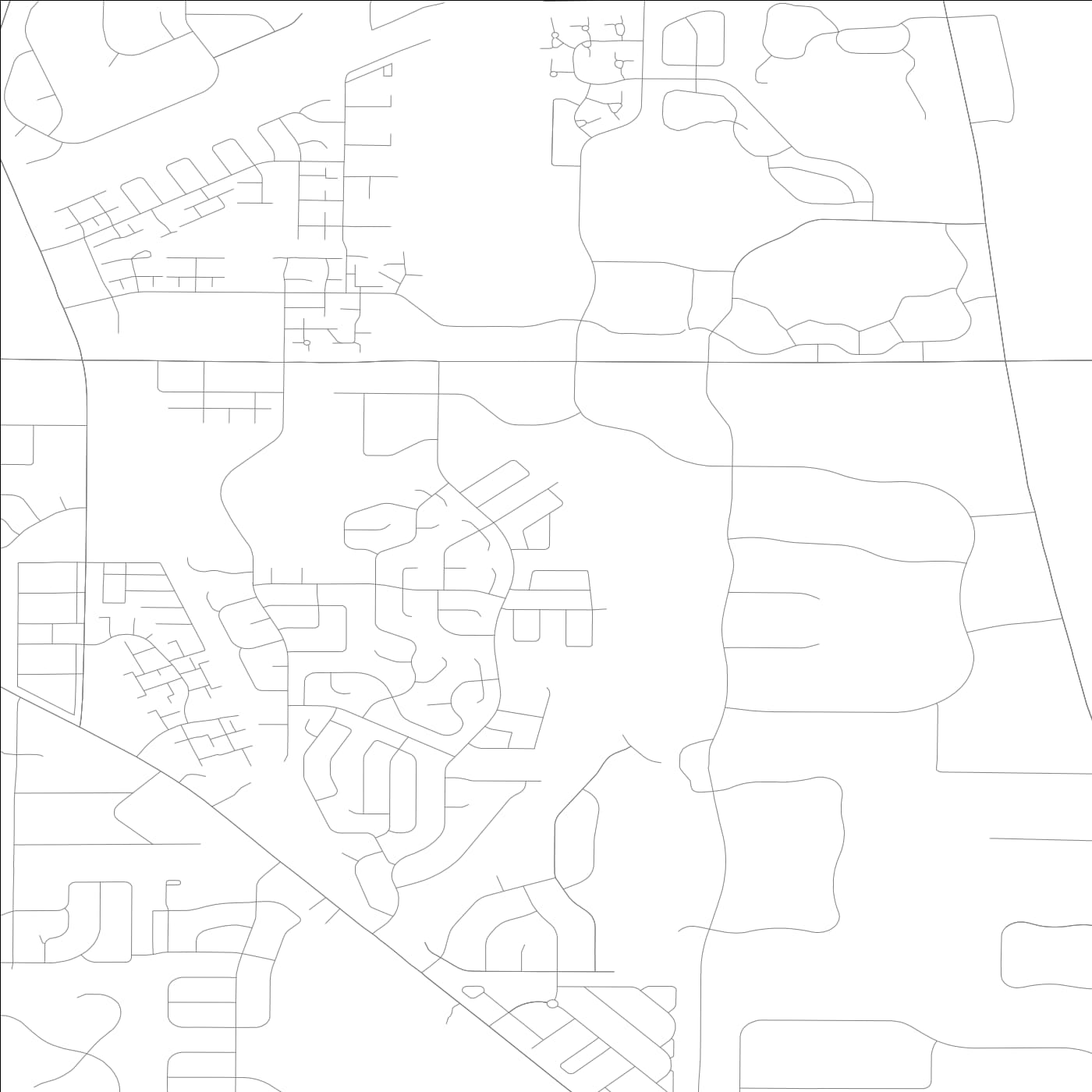 ROAD MAP OF VERNON HILLS, ILLINOIS BY MAPBAKES